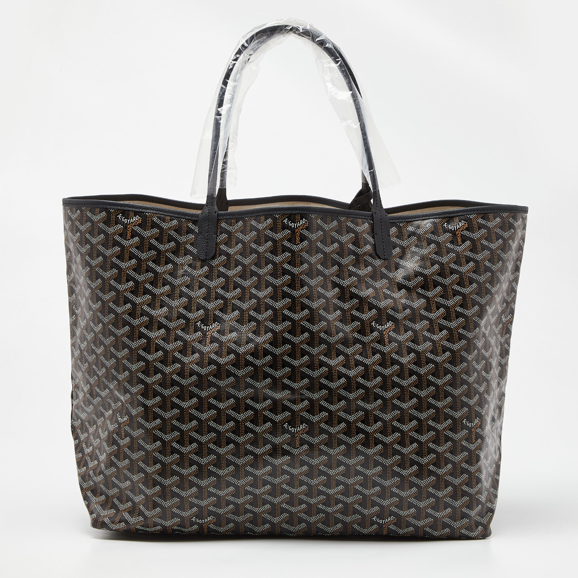 

Goyard Black Goyardine Coated Canvas and Leather Saint Louis GM Tote