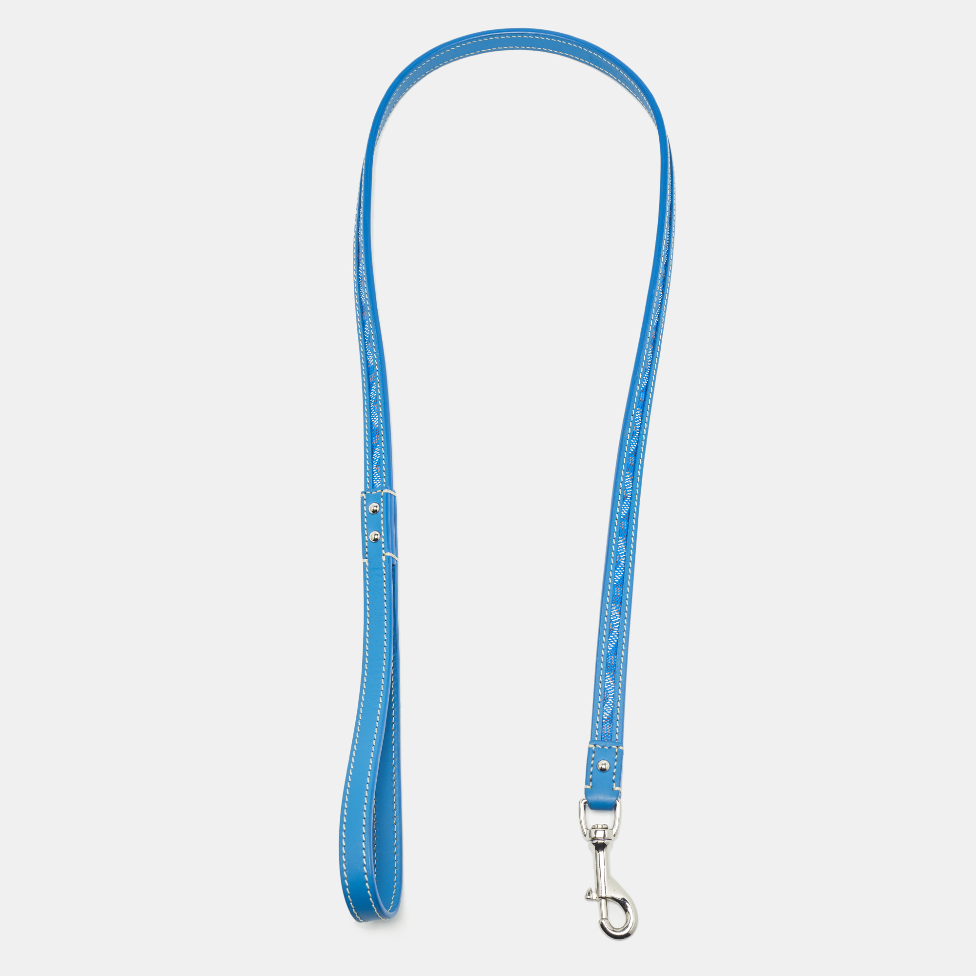 

Goyard Blue Goyardine Coated Canvas and Leather Edmond Dog Leash