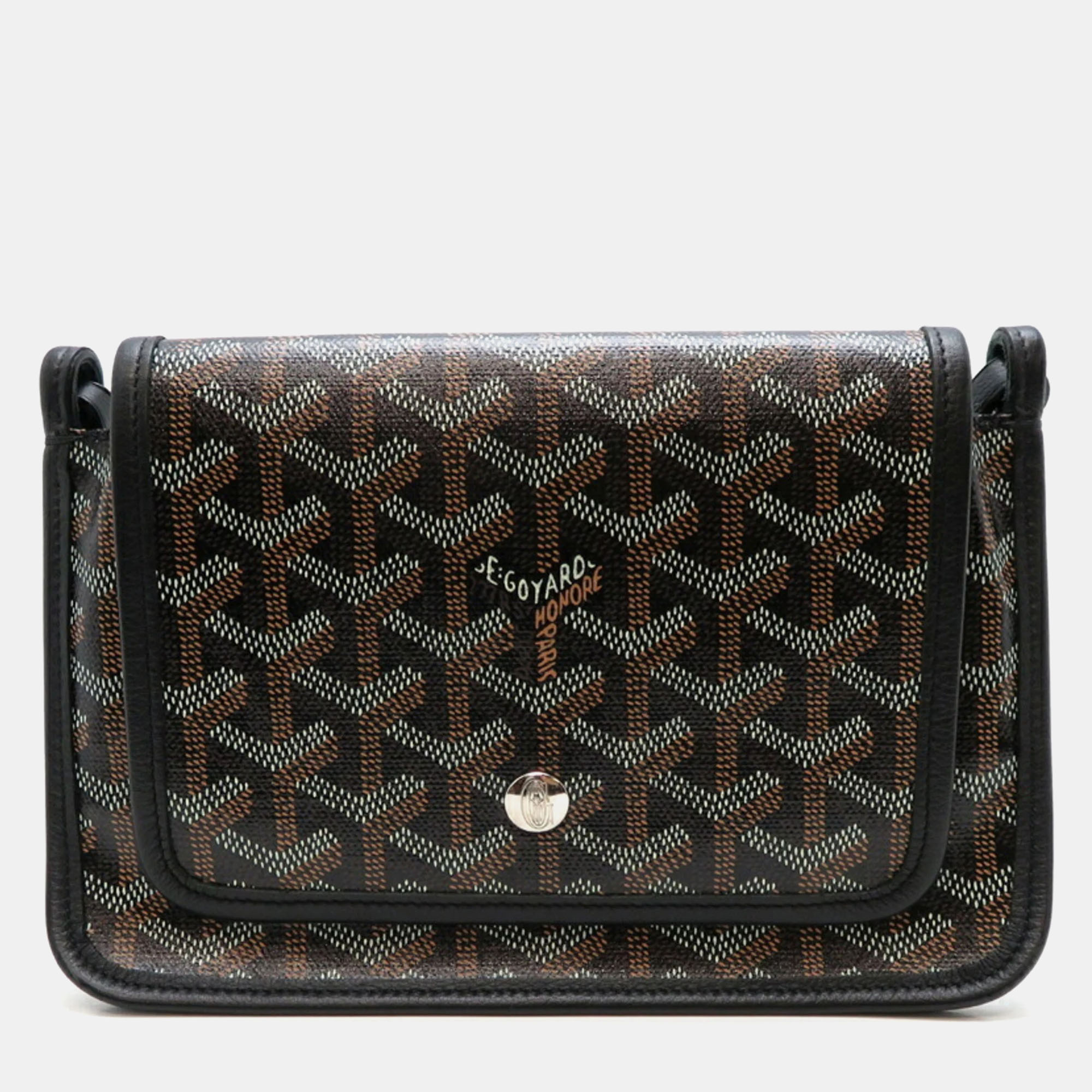 

Goyard Black Coated Canvas Plumet Clutch Wallet