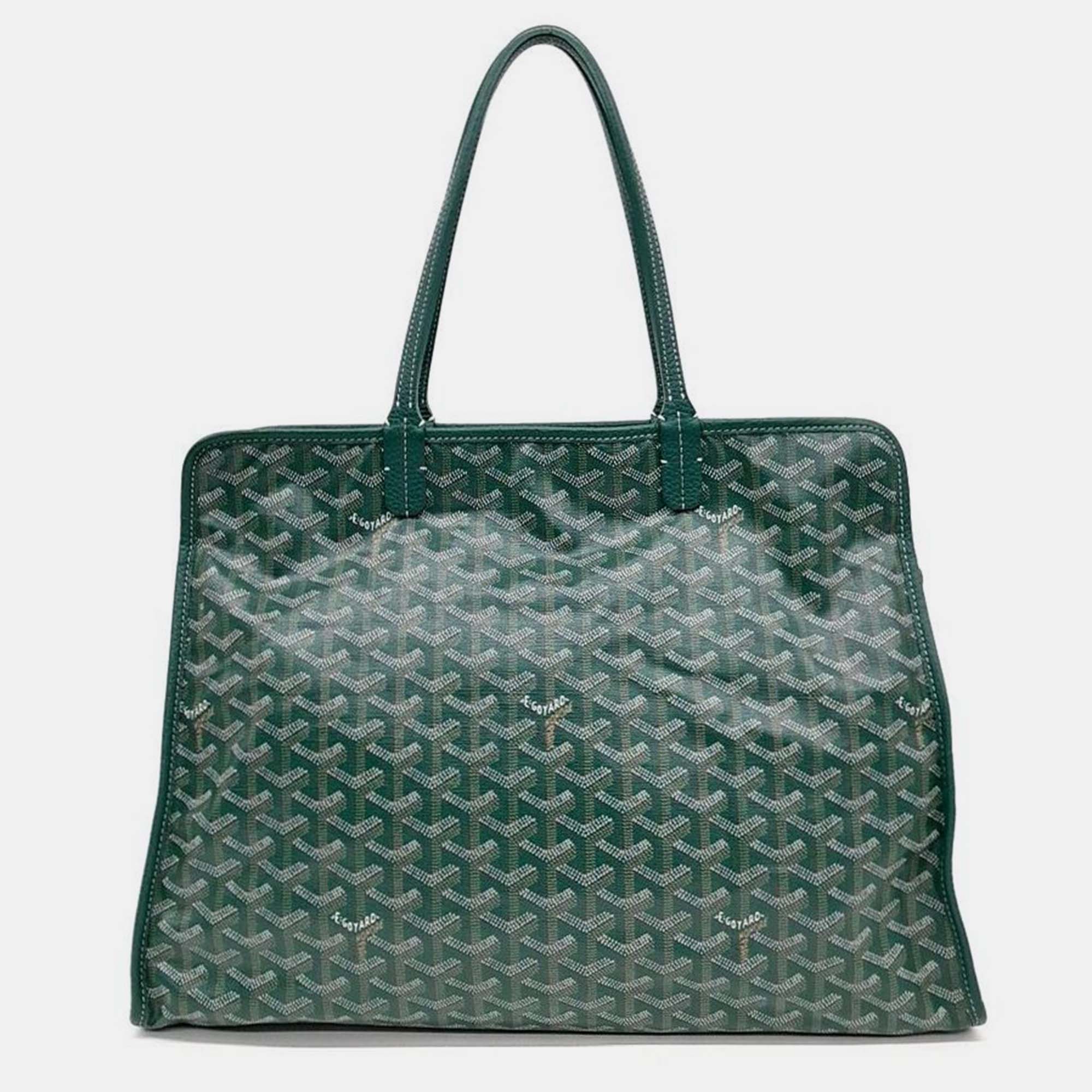 Pre-owned Goyard Hardy Pm Bag In Green