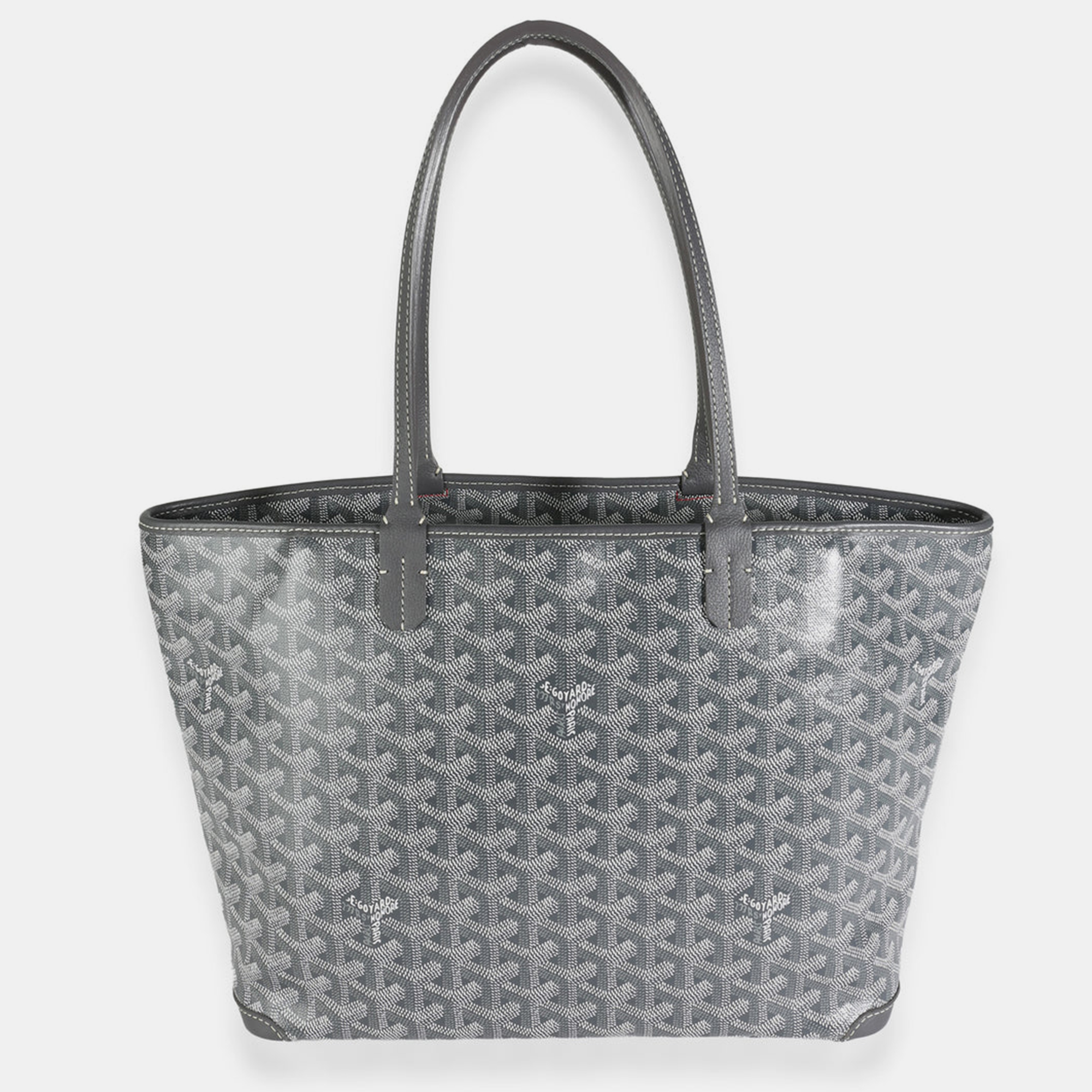 

Goyard Grey Goyardine Canvas Artois PM Bag