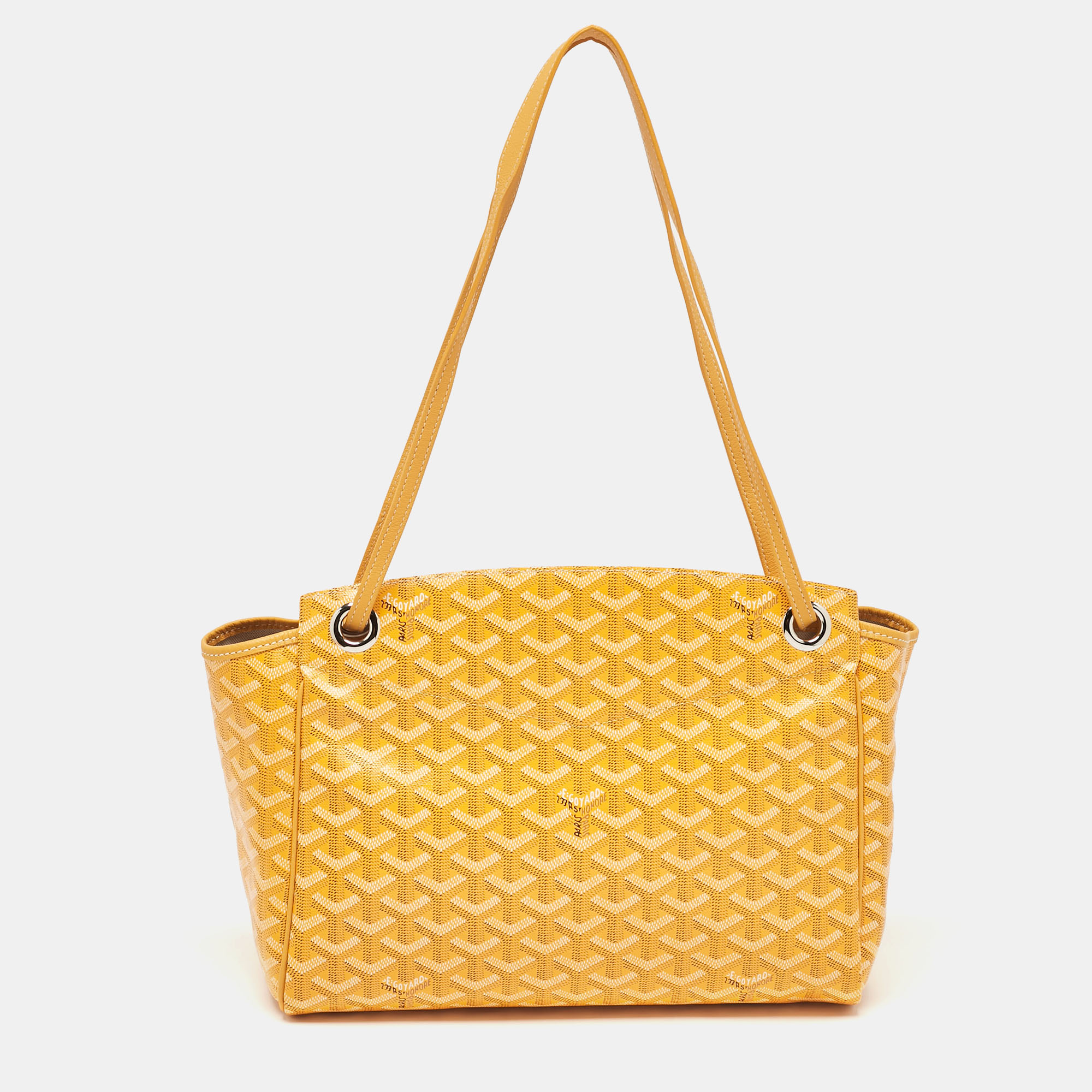 

Goyard Mustard Goyardine Coated Canvas and Leather Rouette PM Bag, Yellow