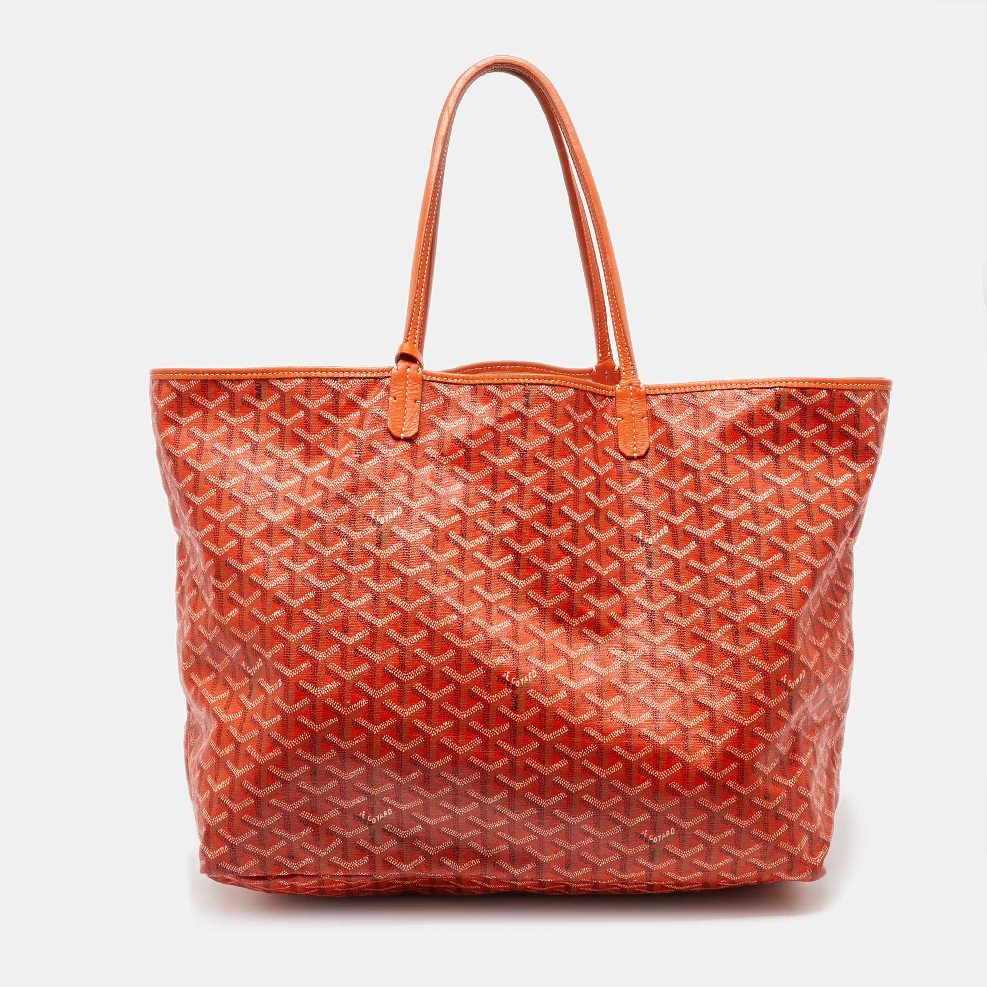 

Goyard Orange Goyardine Coated Canvas and Leather Saint Louis GM Tote