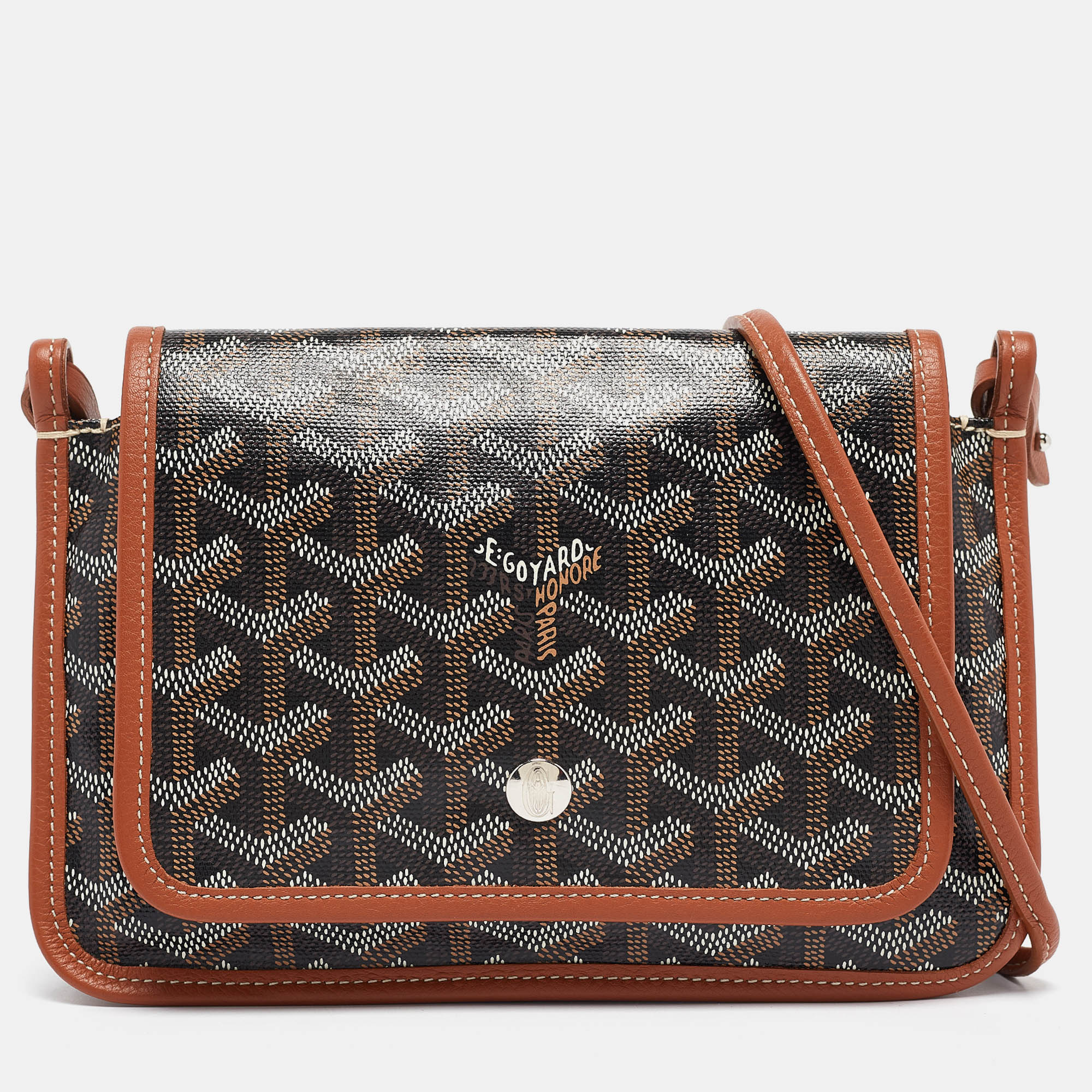 

Goyard Brown Goyardine Coated Canvas Plumet Crossbody Bag