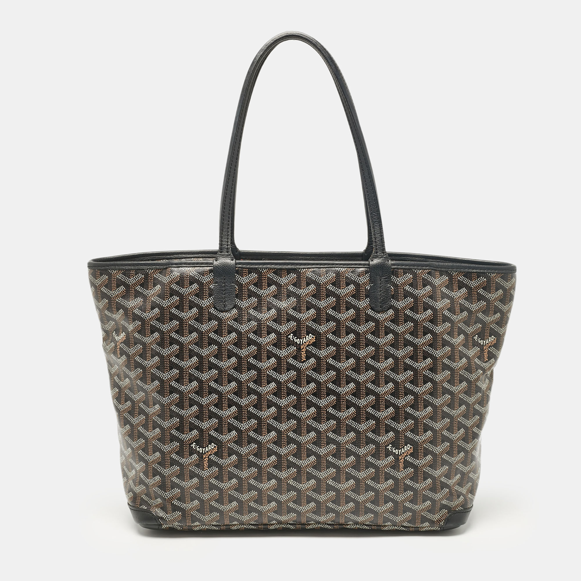 

Goyard Black Goyardine Coated Canvas and Leather Artois PM Tote