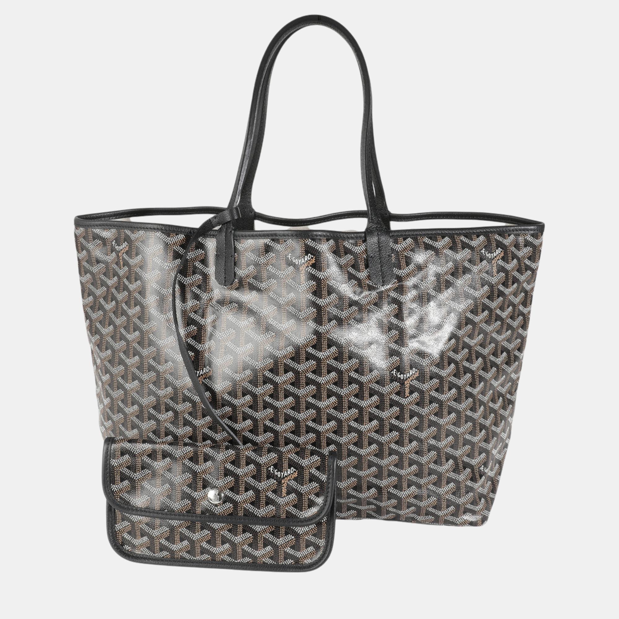 

Goyard Black Goyardine Canvas Saint Louis PM bag