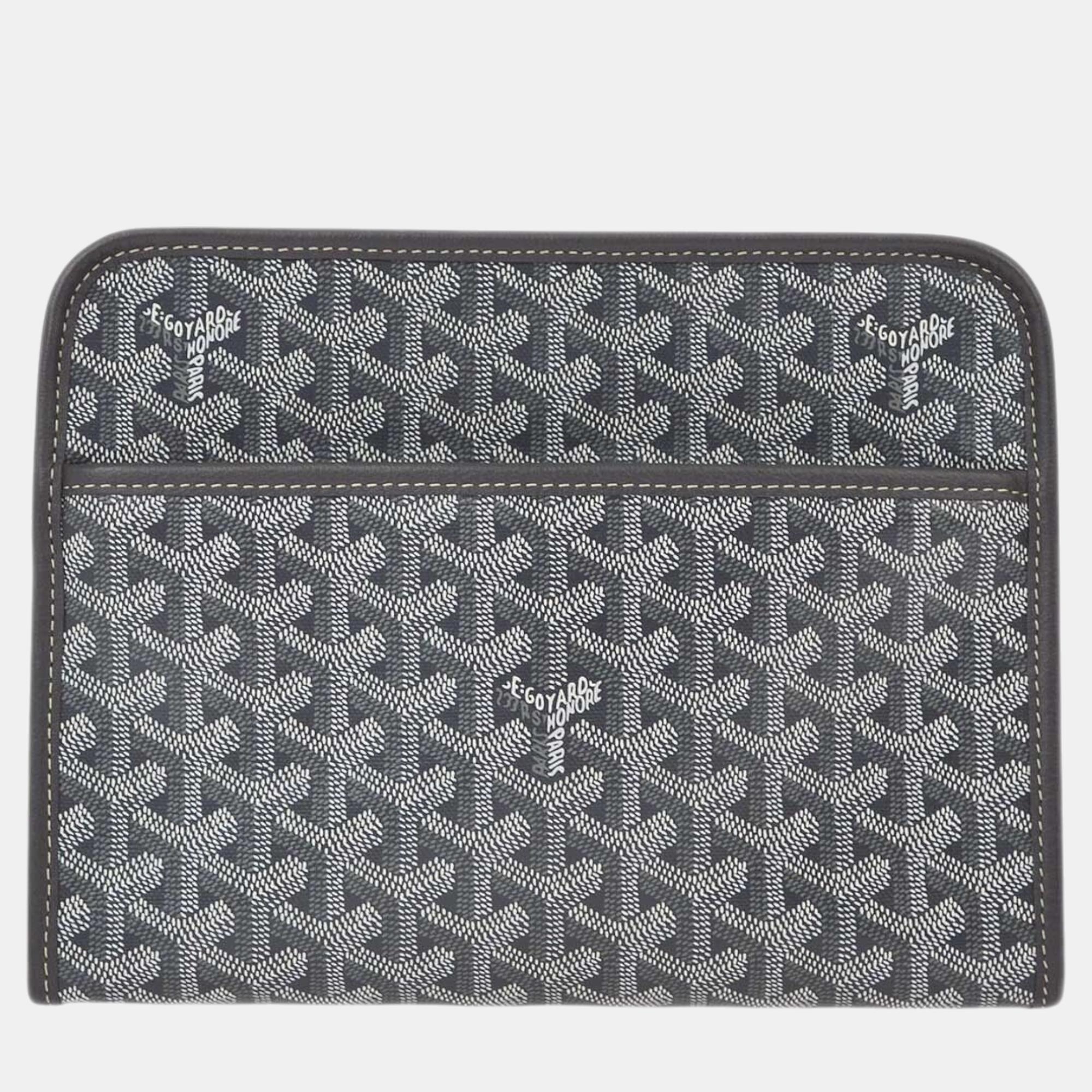 

Goyard Gray Jouvence Tolietry GM Clutch Bag, Grey