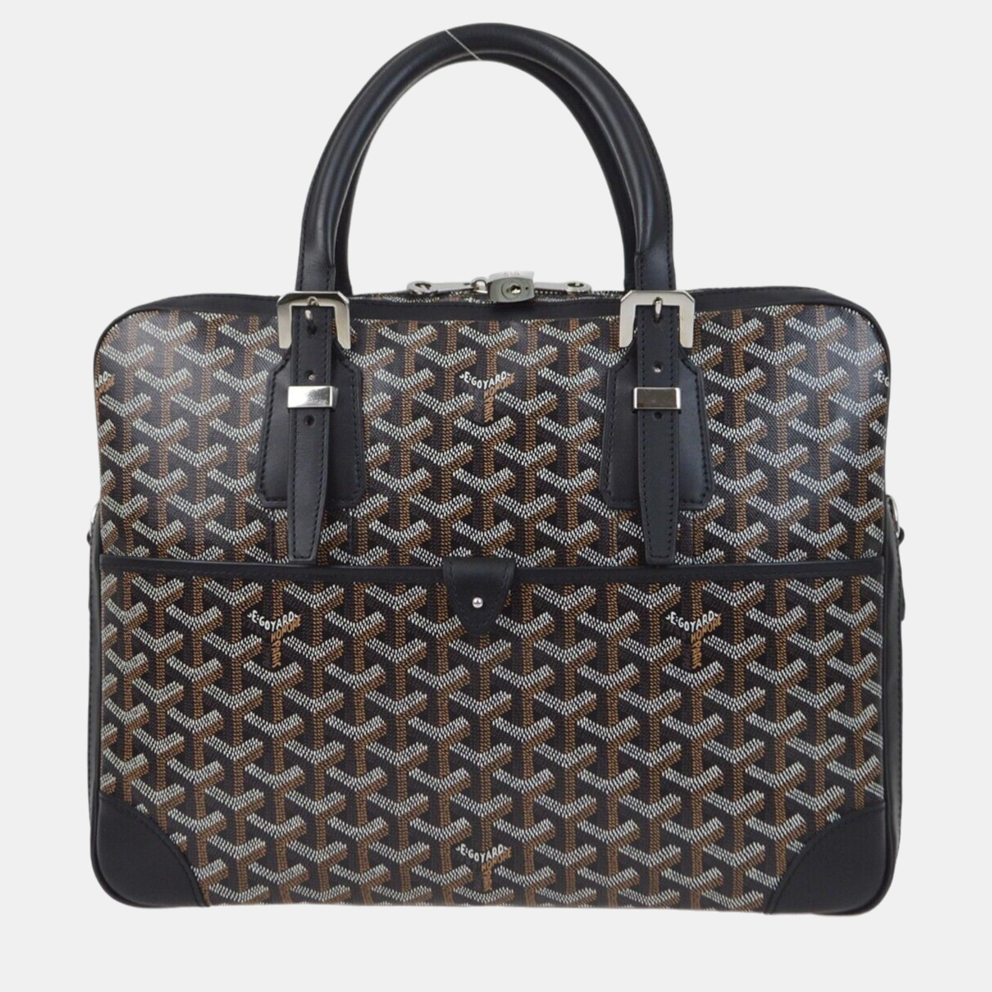 

Goyard Black Stainless Steel PM Briefcase Handbag