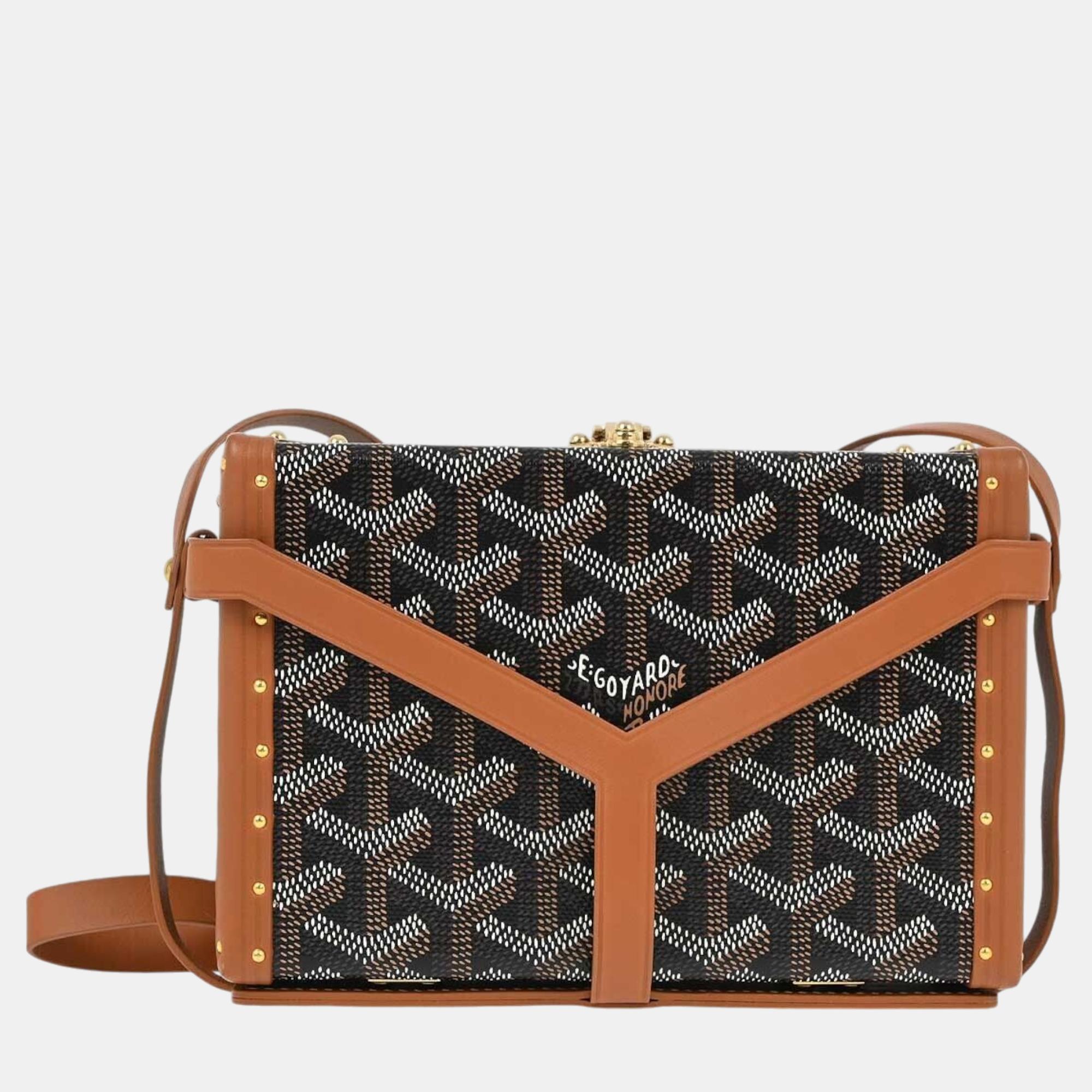 

Goyard Brown Minaudiere Trunk Bag