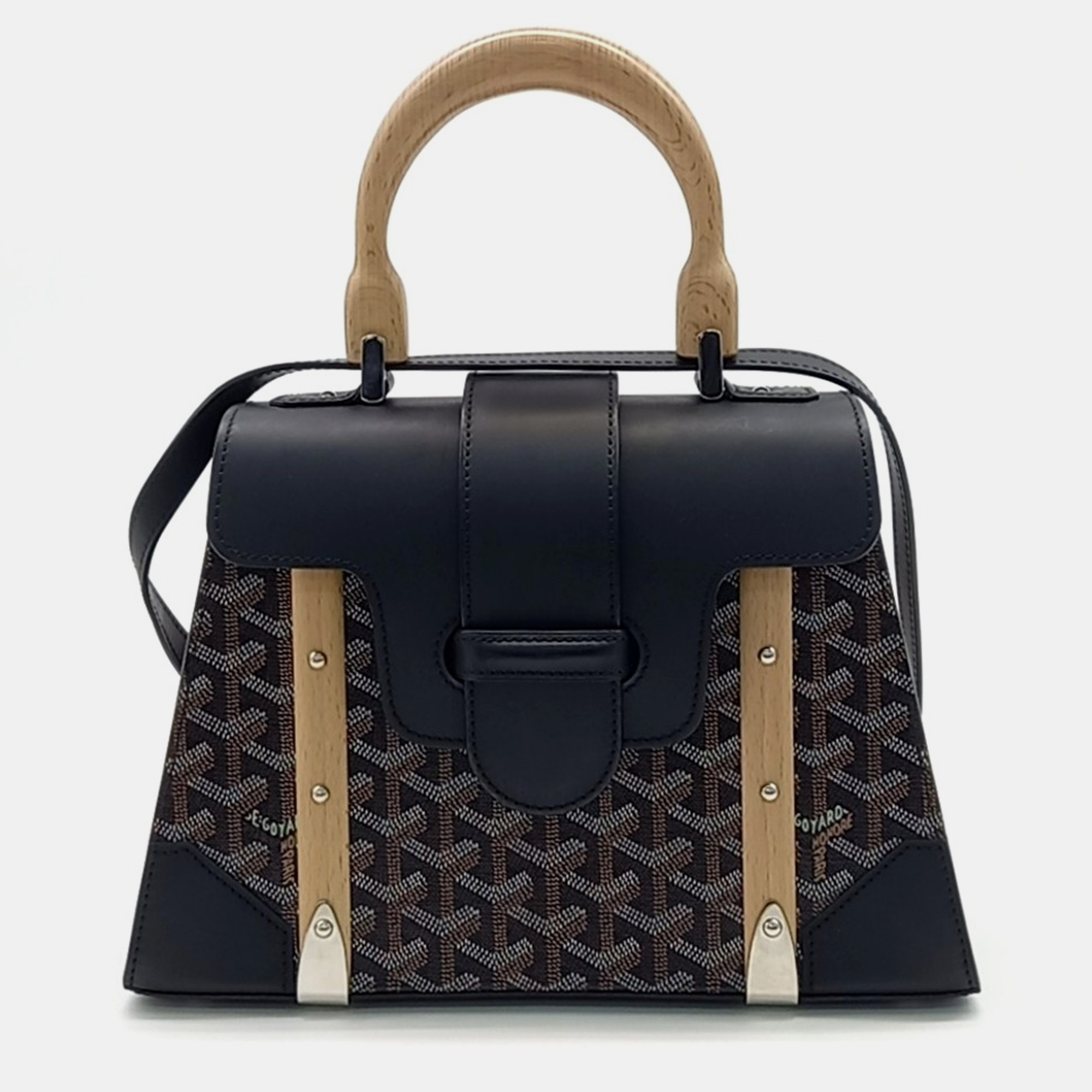 

Goyard Black Multicolor Leather Saigon MM Bag