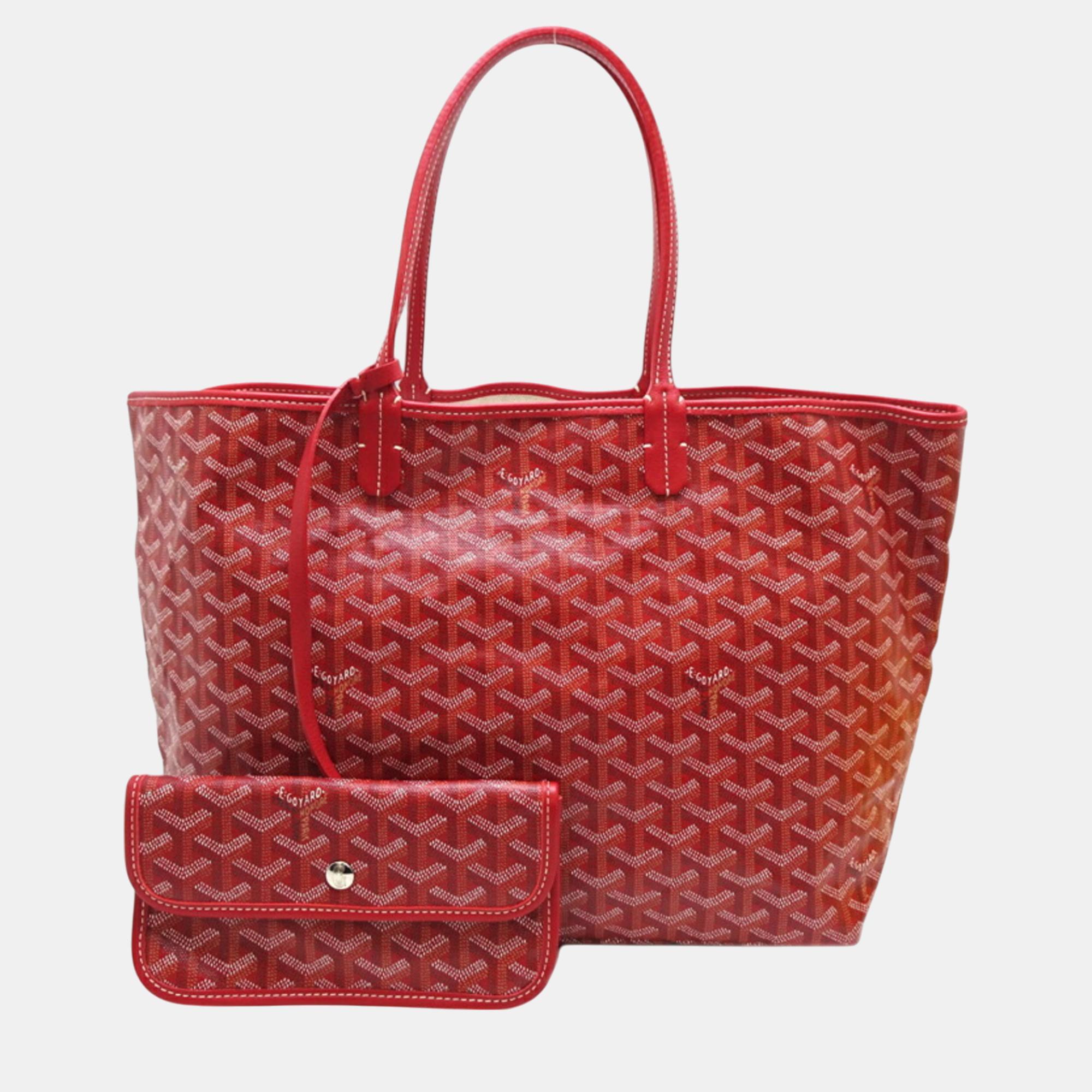 

Goyard Red Saint Louis Pm Tote Bag