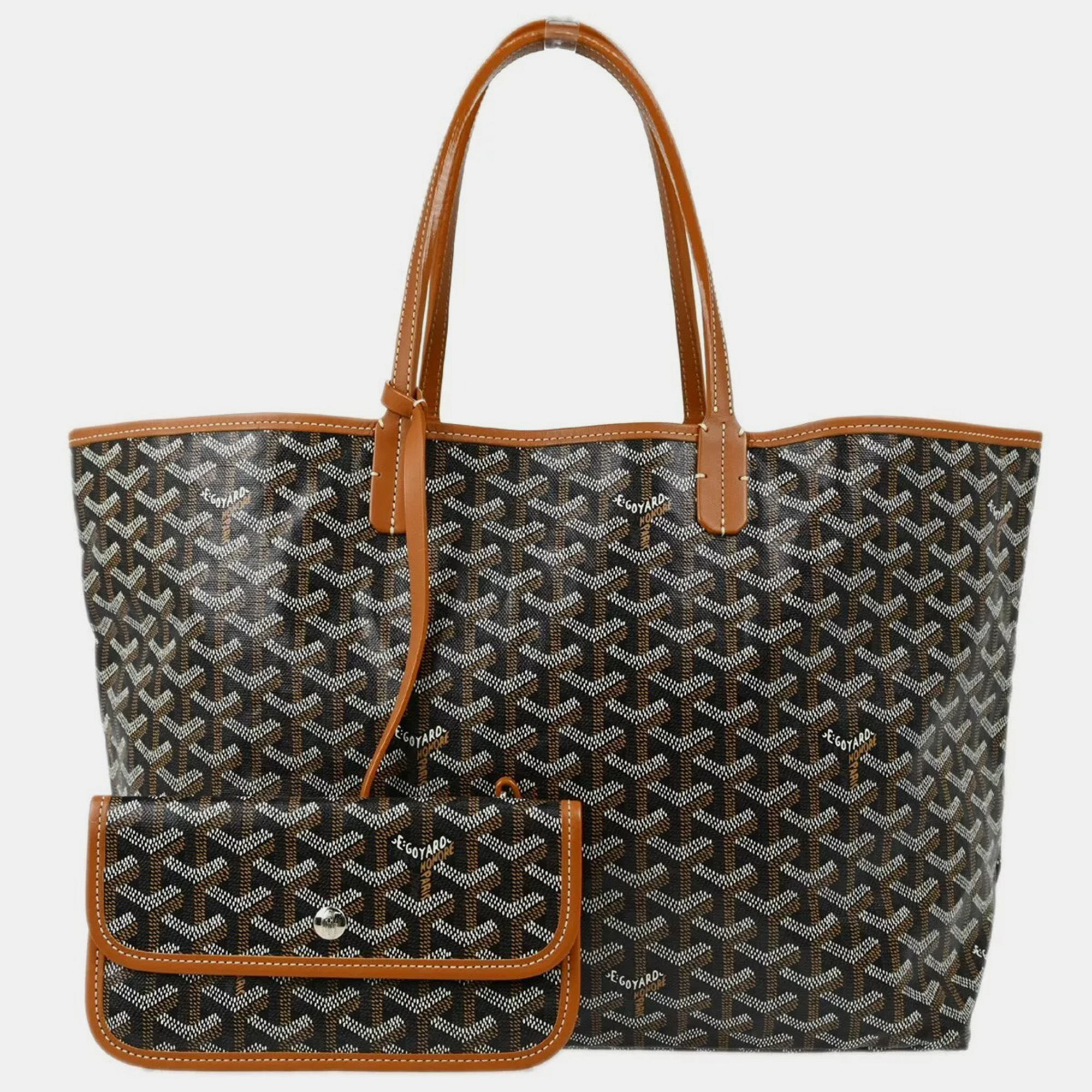 

Goyard Brown Brown St. Louis PM Tote Bag