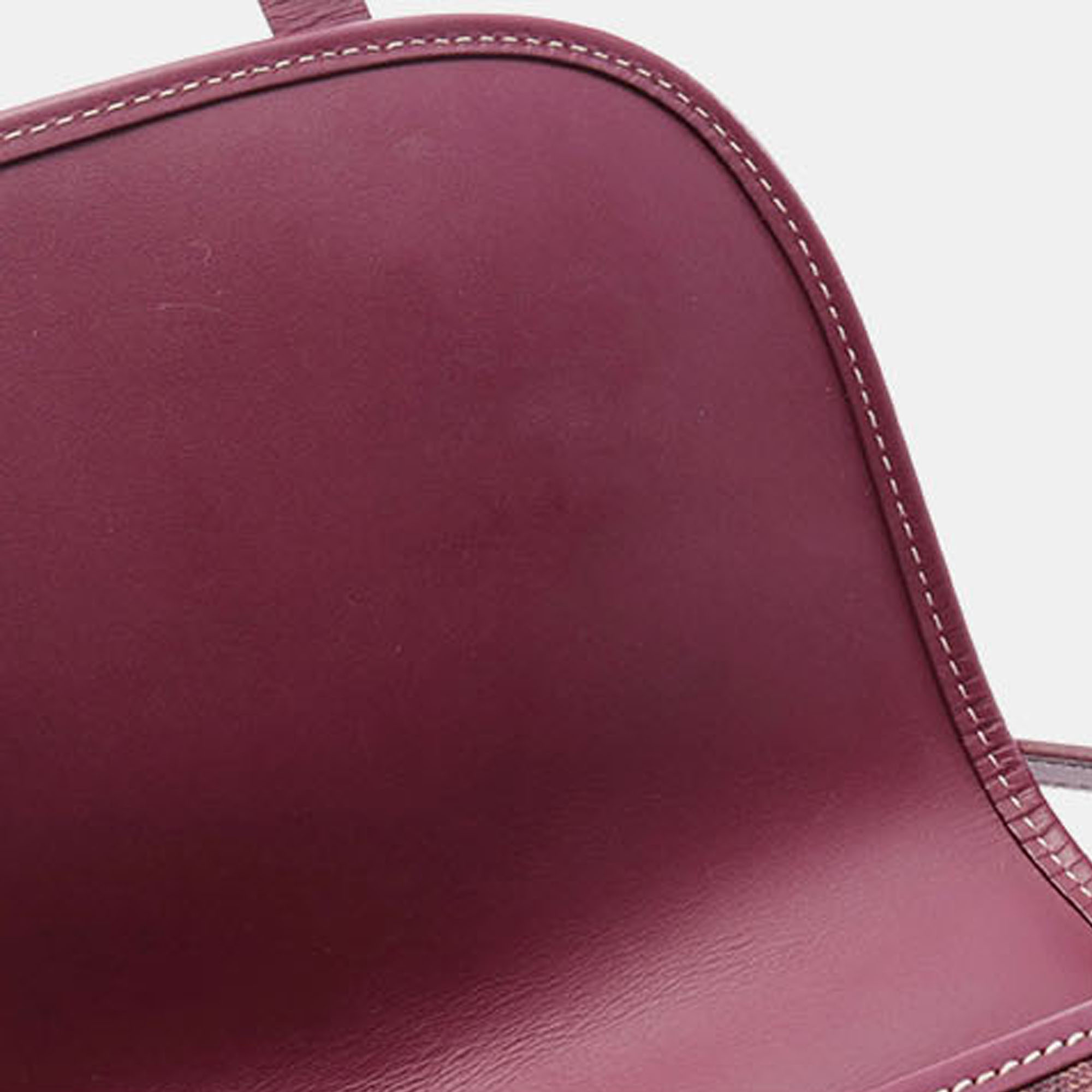 Goyard Bordeaux/White/Brown Leather Belvedere PM Shoulder Bag 