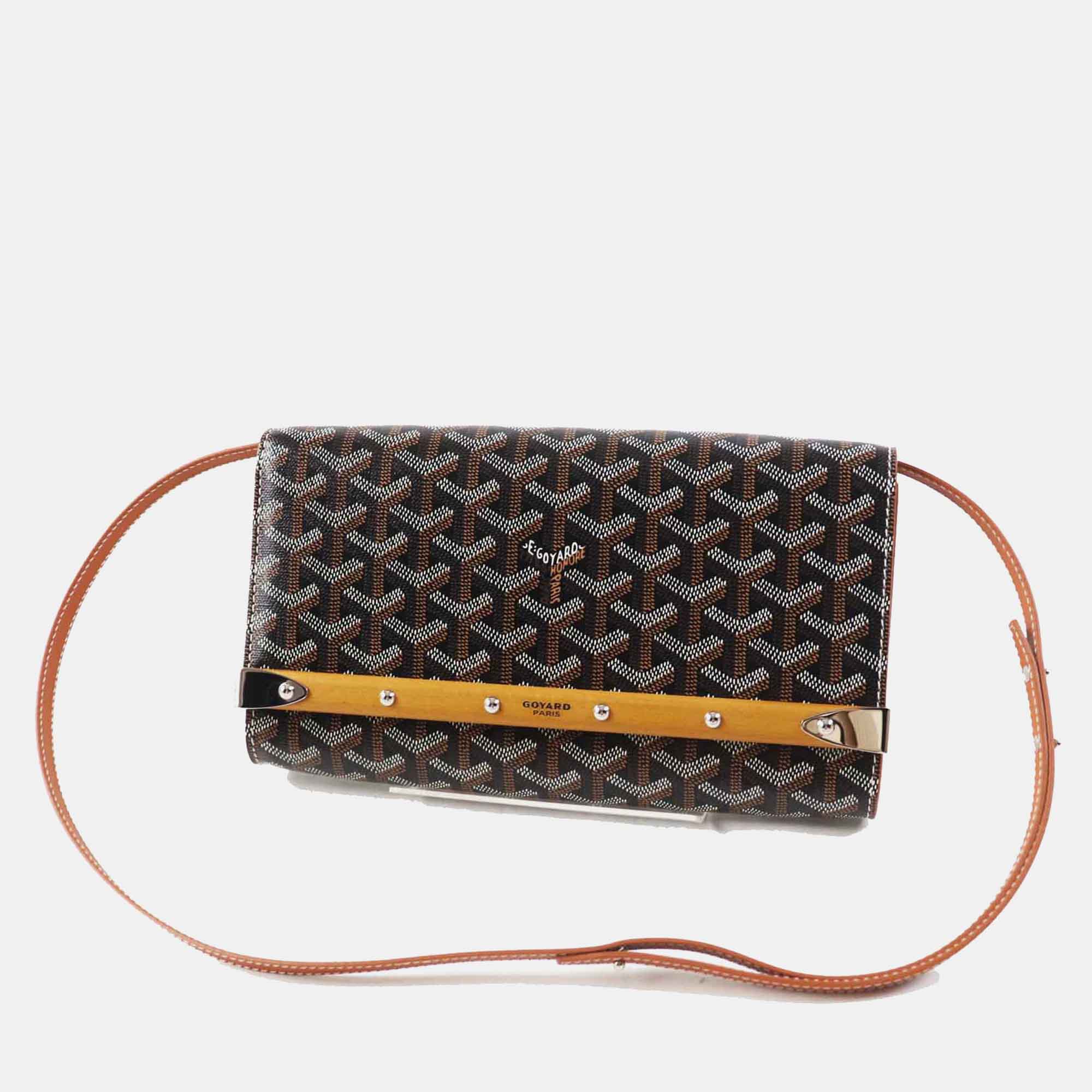 

Goyard Black PVC and Leather Monte Carlo Shoulder Bag