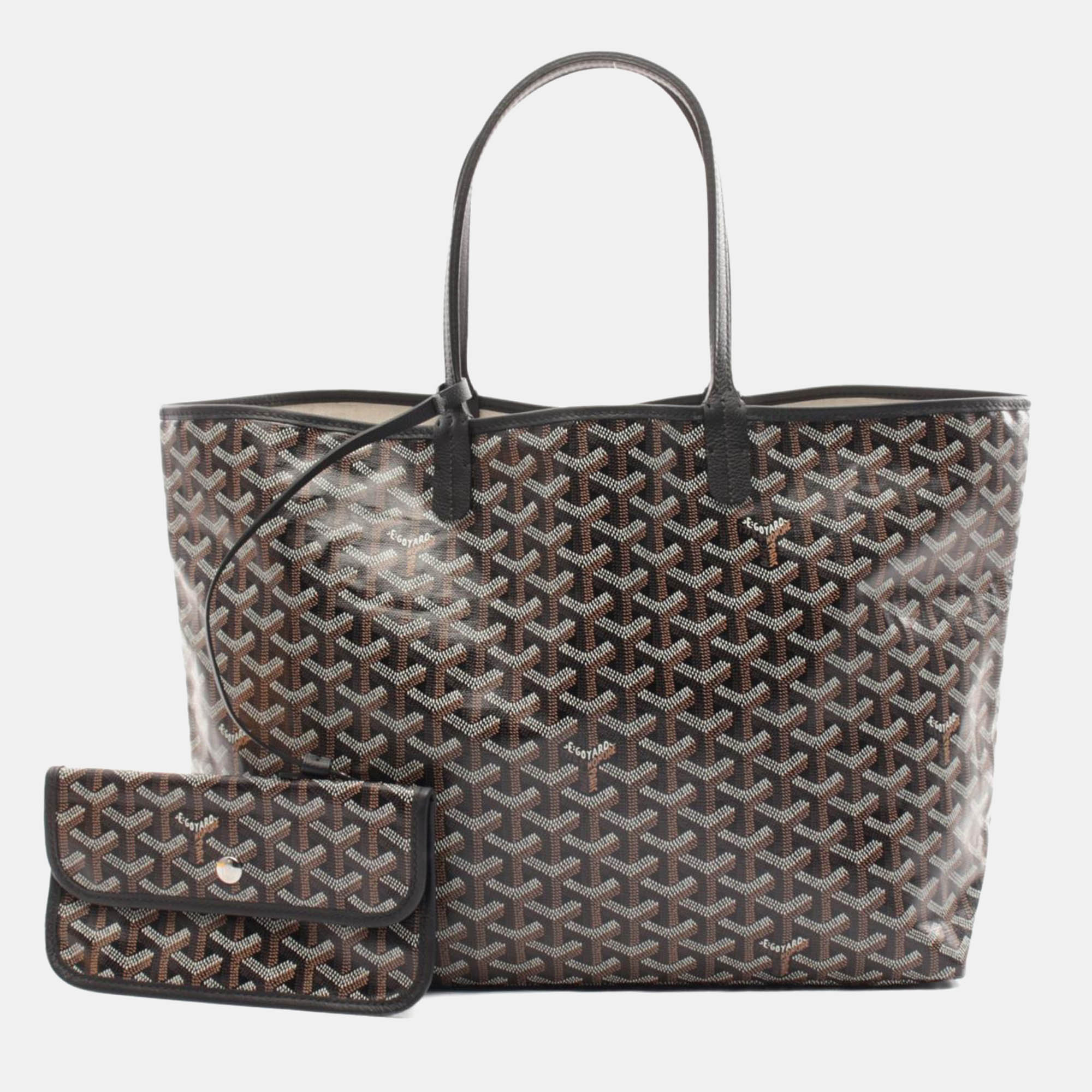 

Goyard Black Canvas St. Louis PM Tote Bag