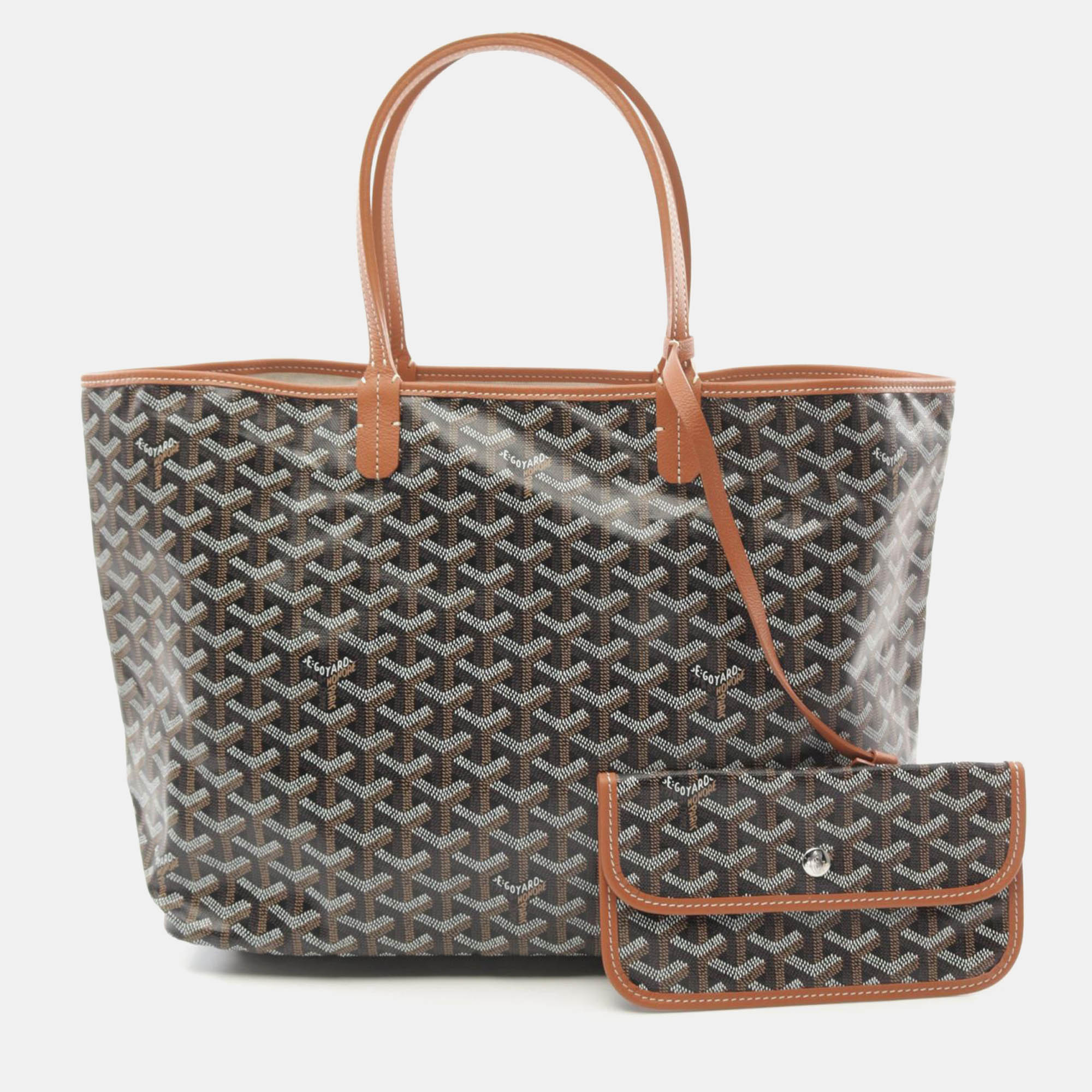 

Goyard Black PVC Leather St. Louis PM Tote Bag