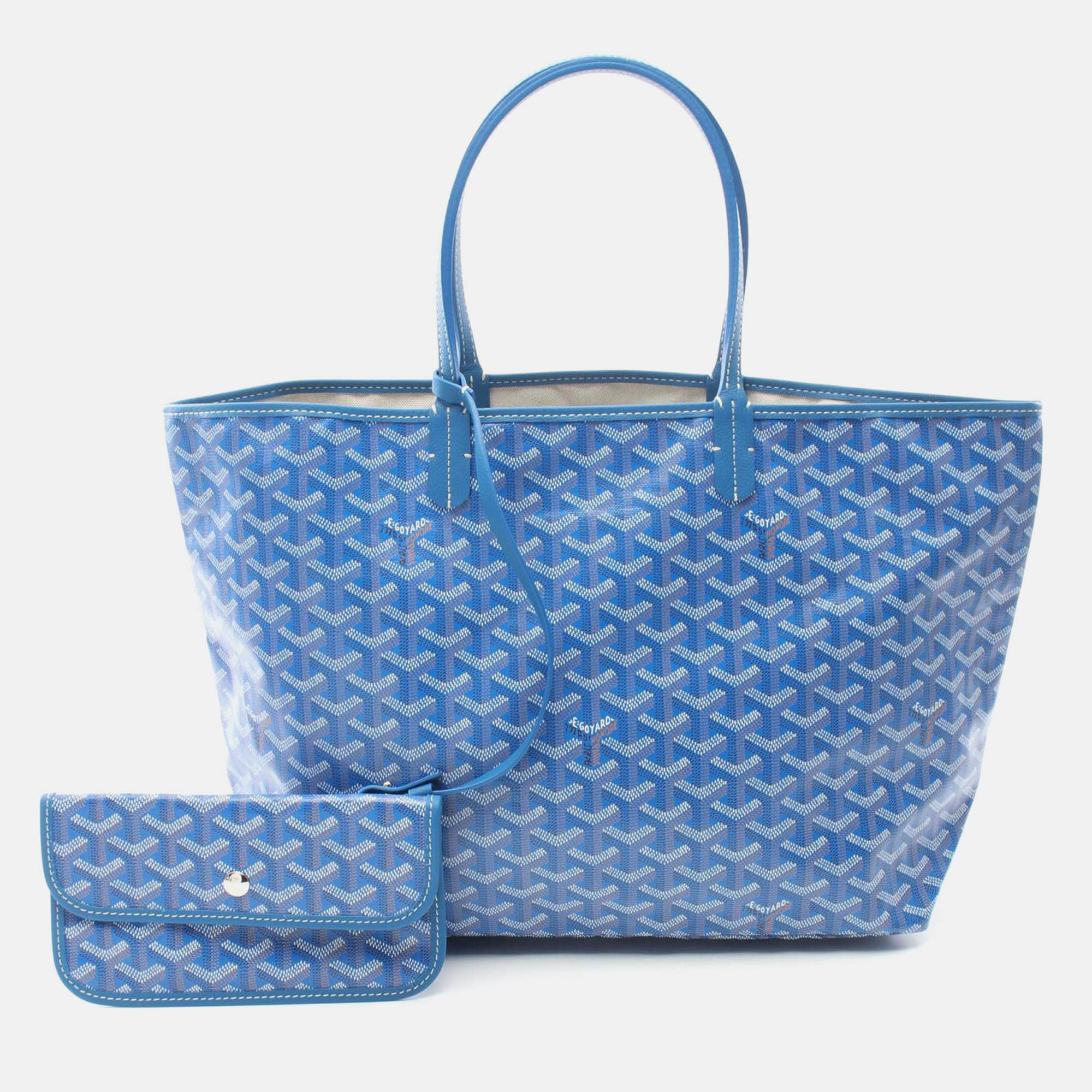 

Goyard Blue Canvas Tote Bag