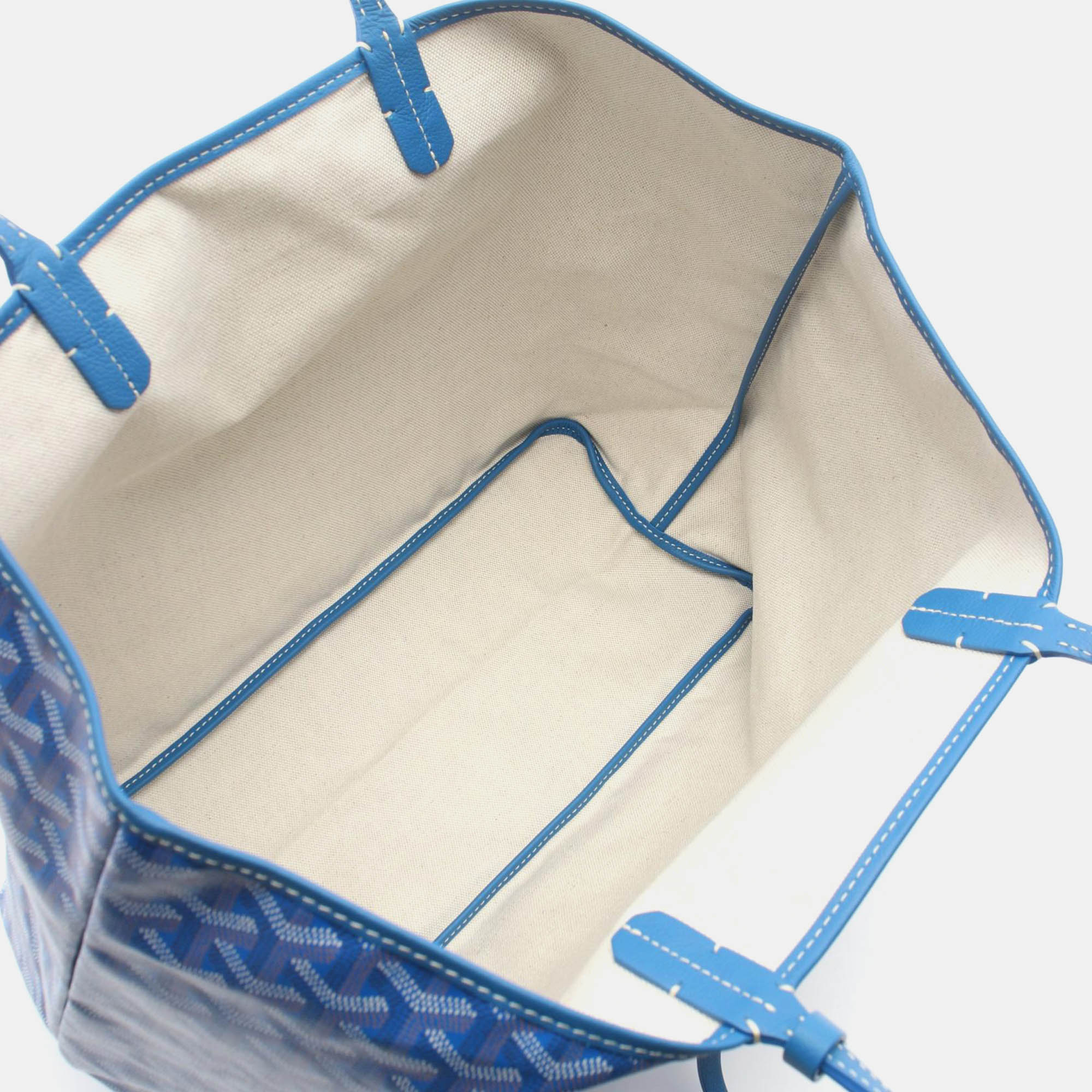 Goyard Blue Canvas Tote Bag 