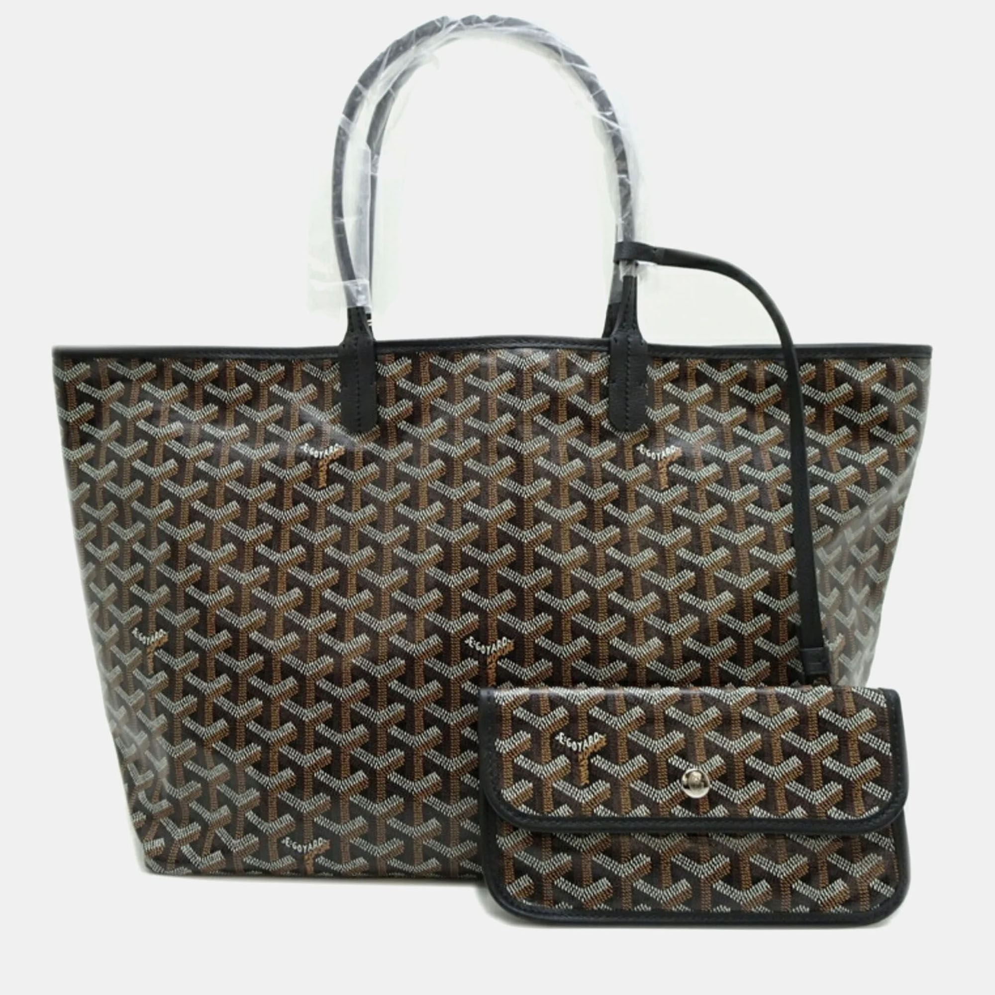 

Goyard Black Leather Saint Louis PM Tote Bag