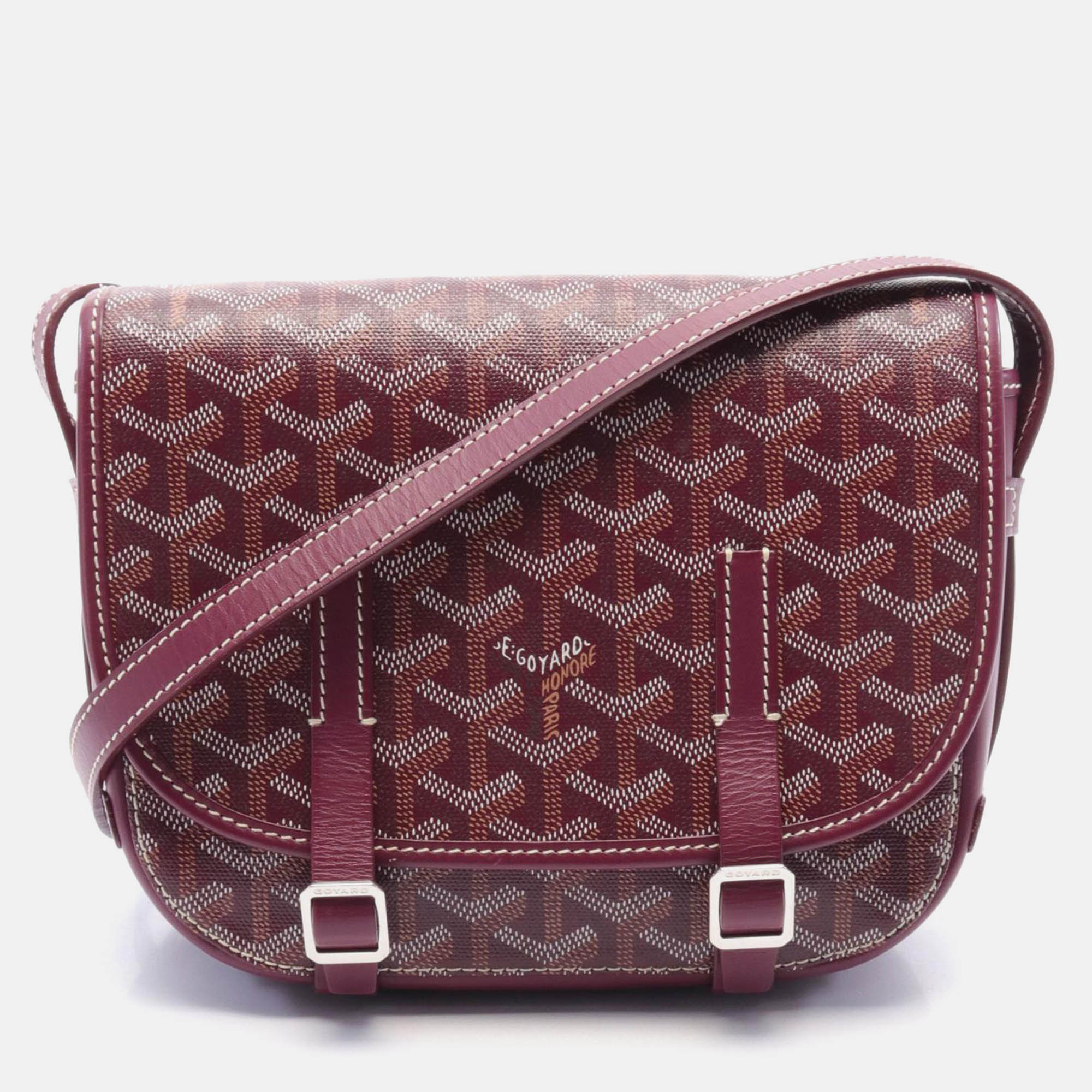 

Goyard Brown PVC Belvedere PM Crossbody Bag