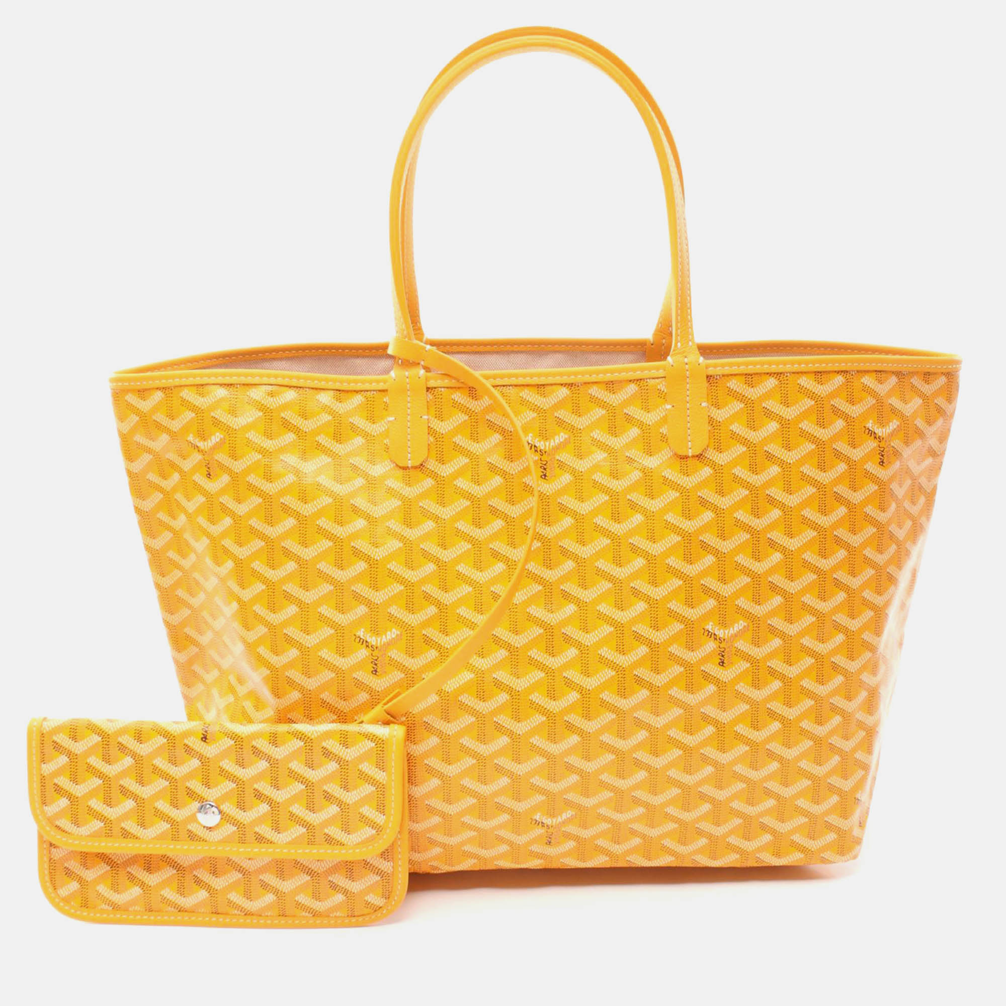 

Goyard Yellow Canvas St. Louis PM Tote Bag