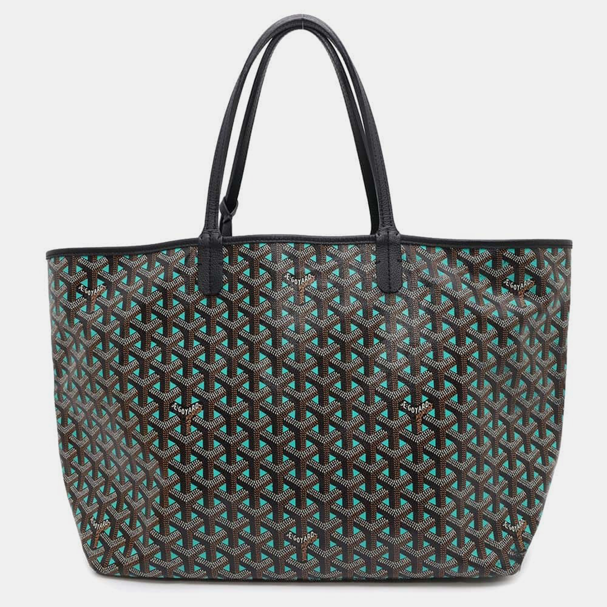 

Goyard Saint Louis Clair Opalgreen/Black Pvc Leather Size Pm