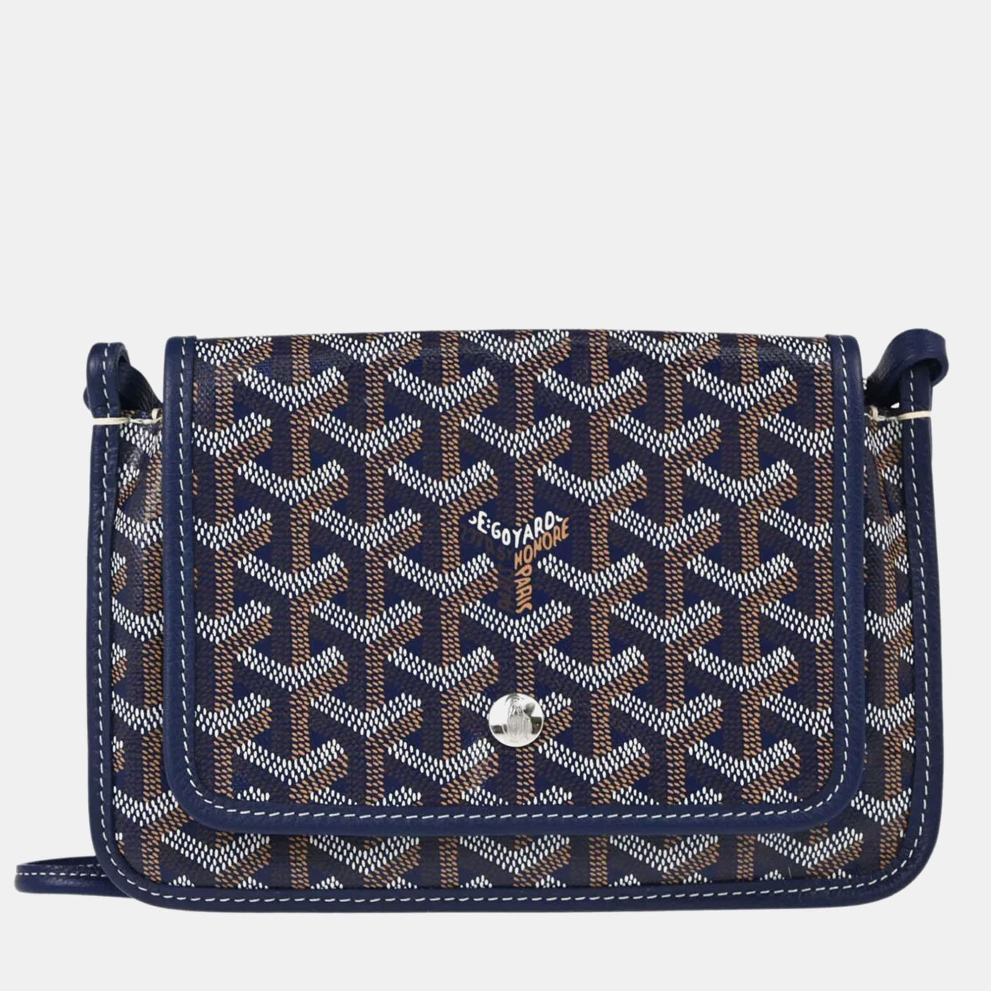 

Goyard Navy Plumet Pochette Wallet, Navy blue