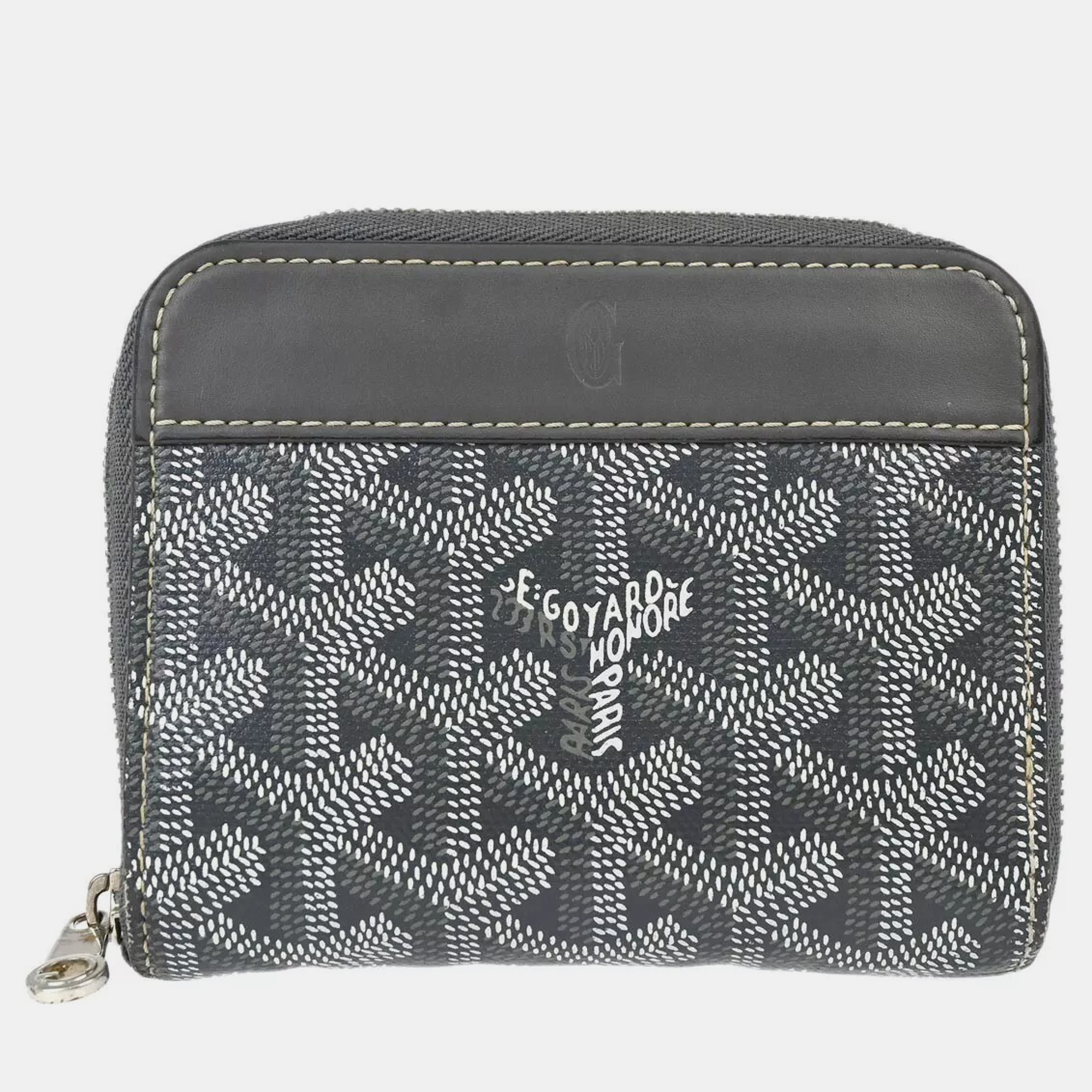 

Goyard Gray Matignon PM Purse Wallet, Grey