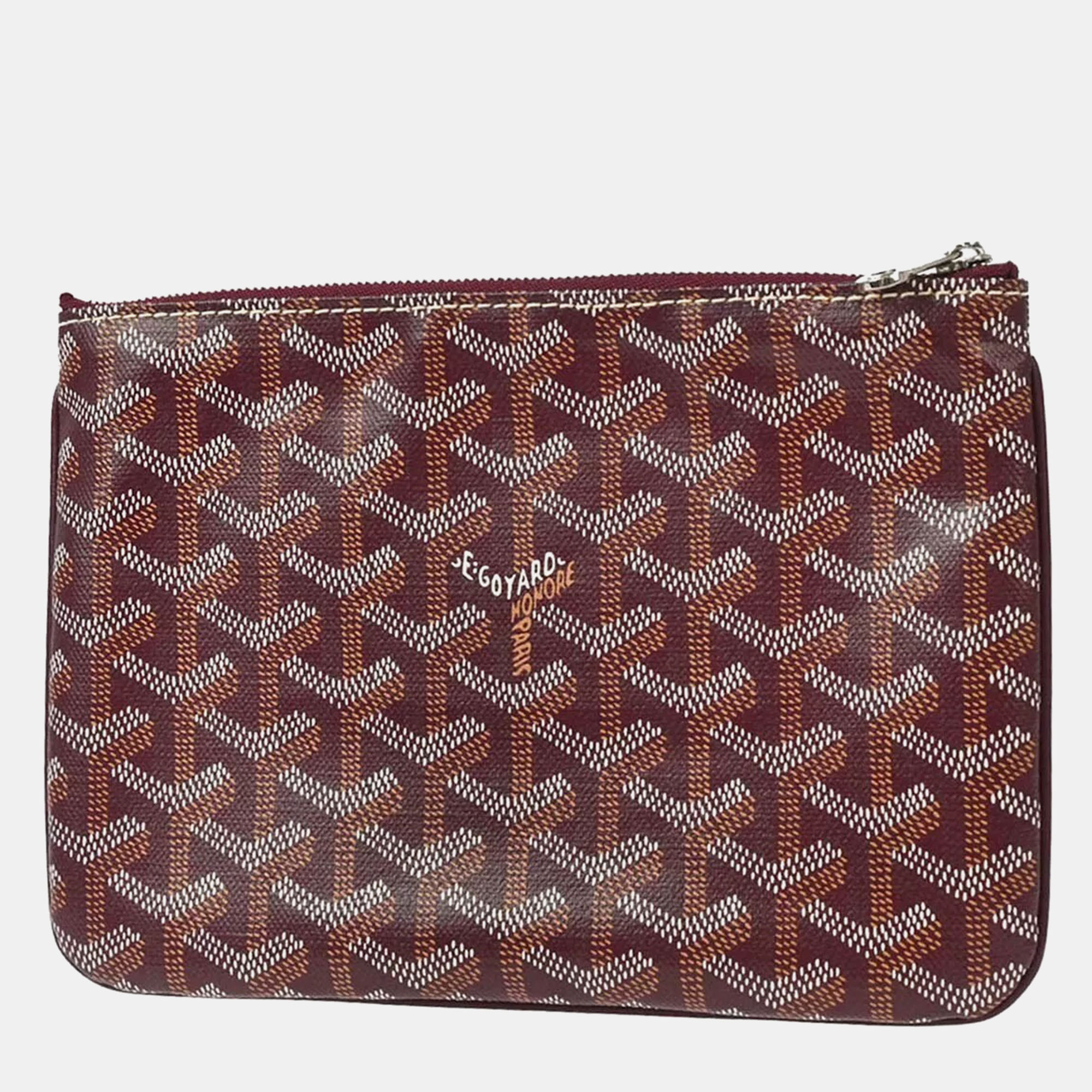 

Goyard Bordeaux Senat PM Clutch Bag, Burgundy