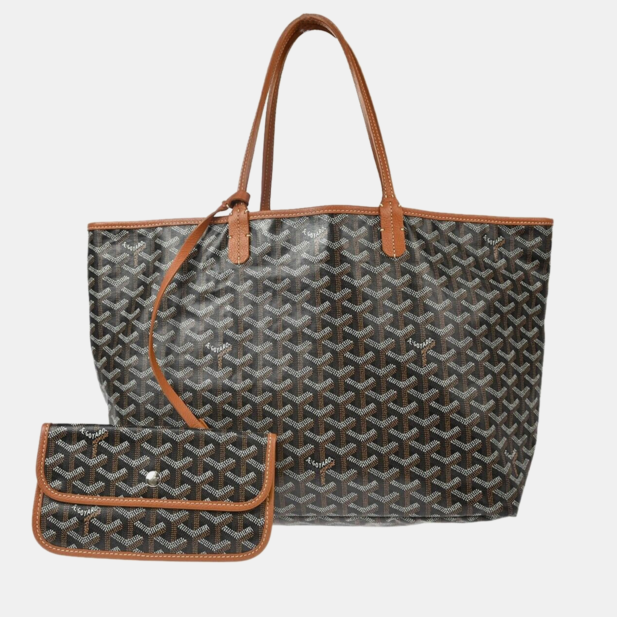 

Goyard Brown St. Louis PM Tote Handbag