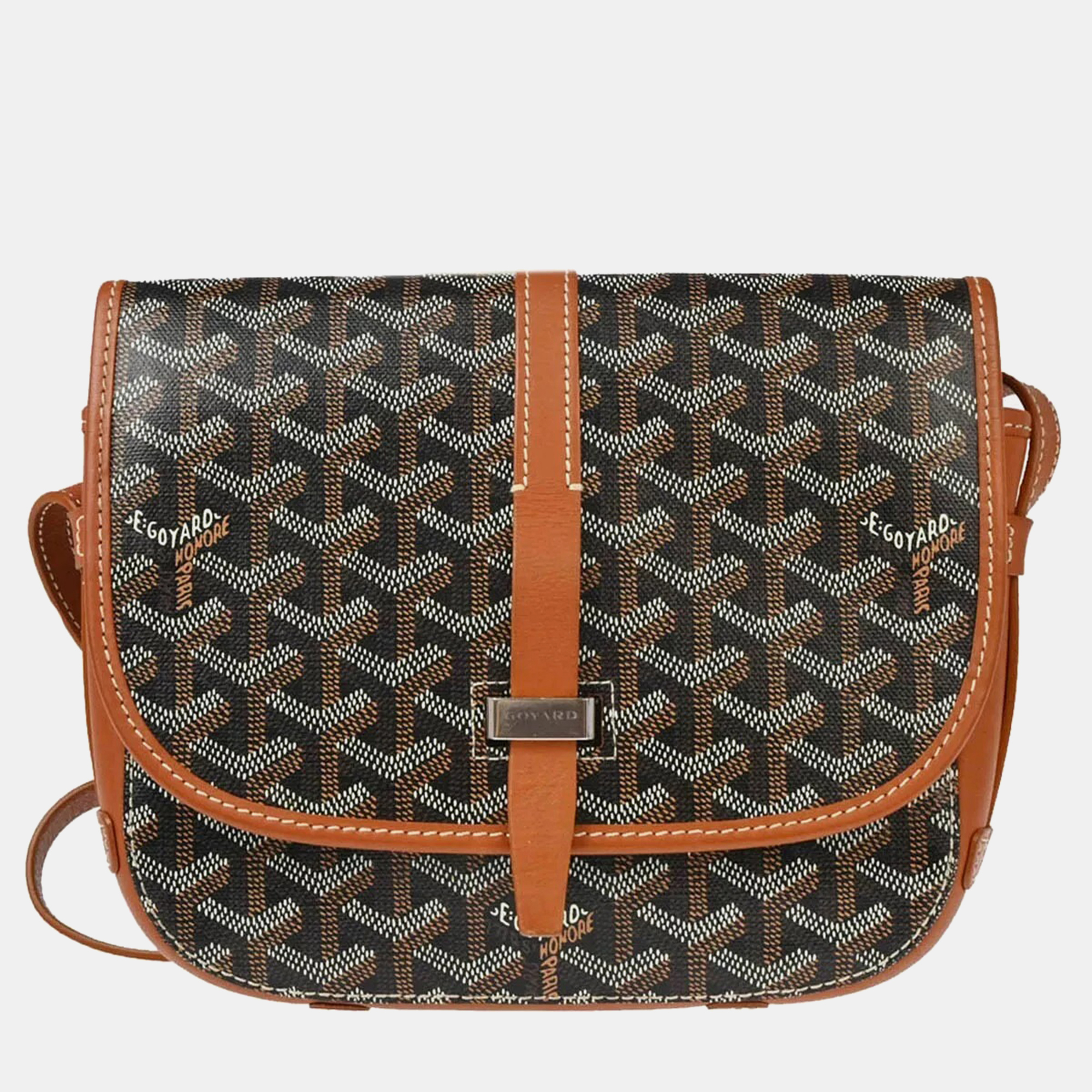 

Goyard Brown Belvedere PM Shoulder Bag