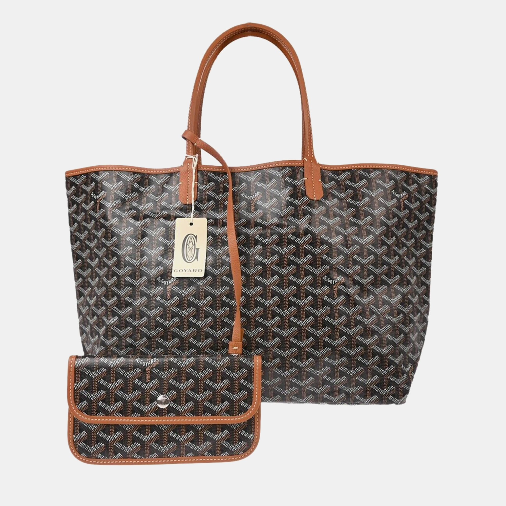 

Goyard Brown St. Louis PM Tote Handbag