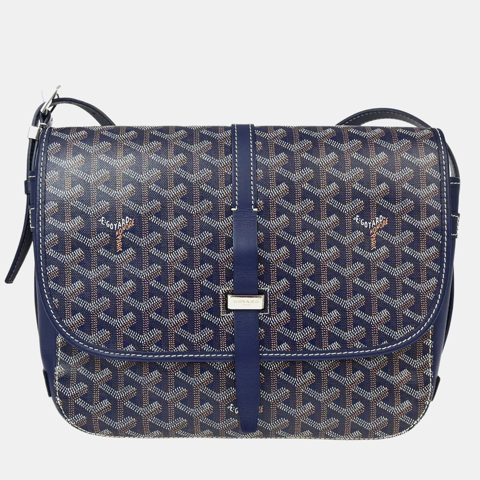 

Goyard Blue Belvedere MM Shoulder Bag