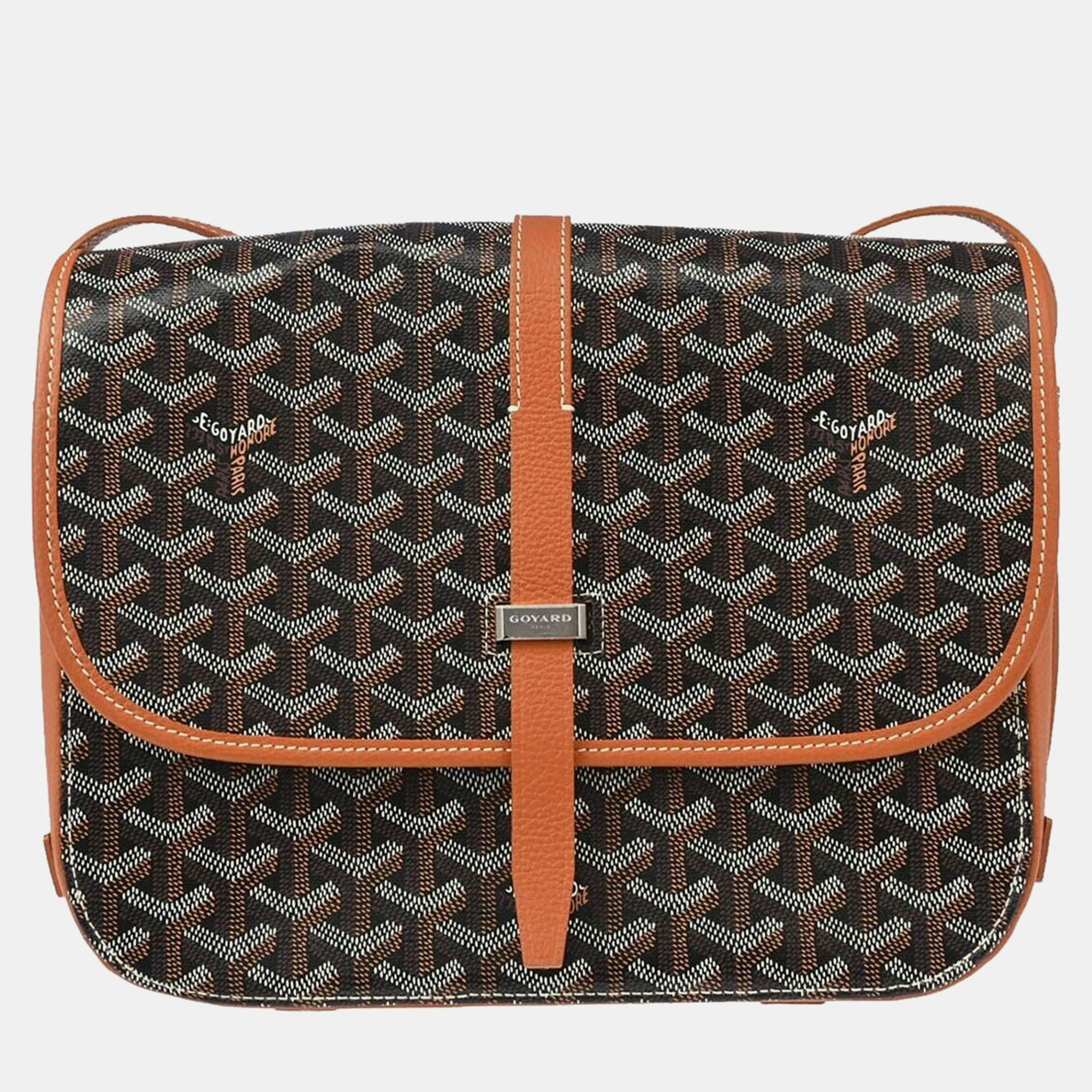 

Goyard Brown Belvedere PM Shoulder Bag, Black