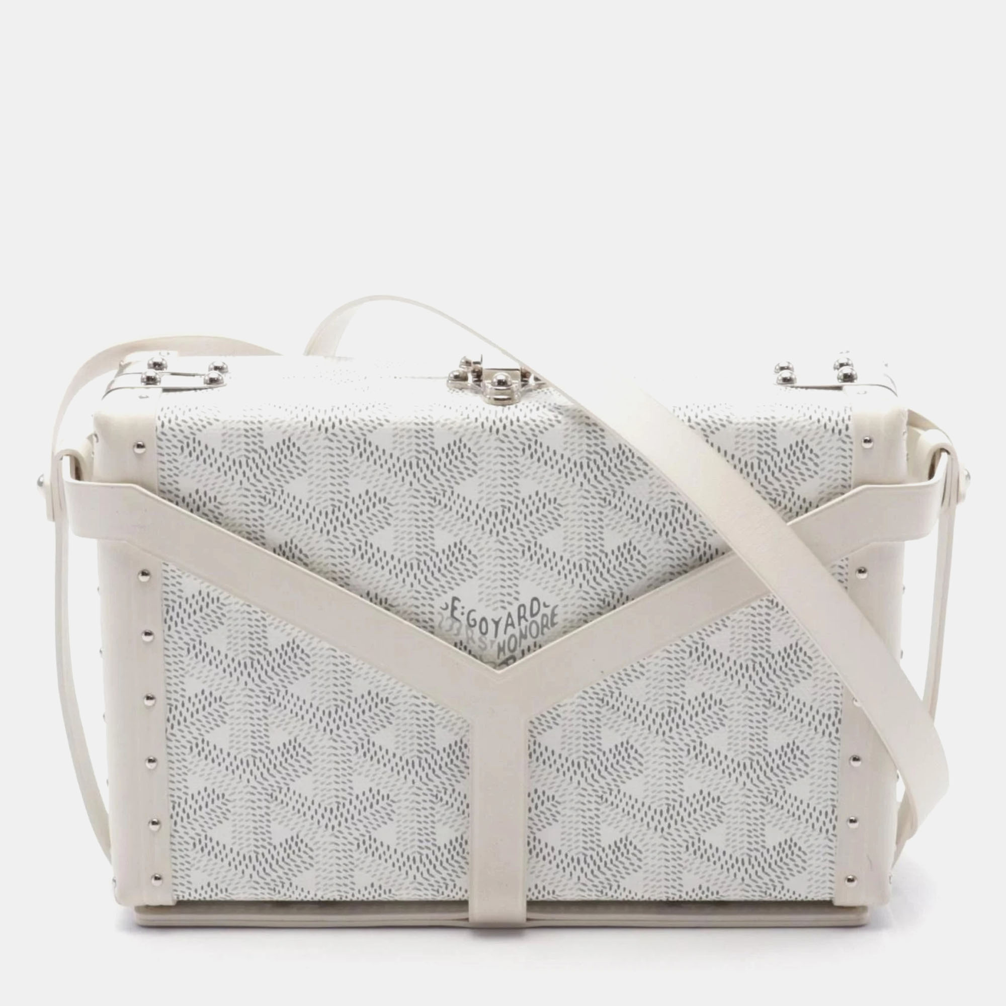 

Goyard White Multicolor Coated Canvas Menodiaire Trunk Shoulder Bag