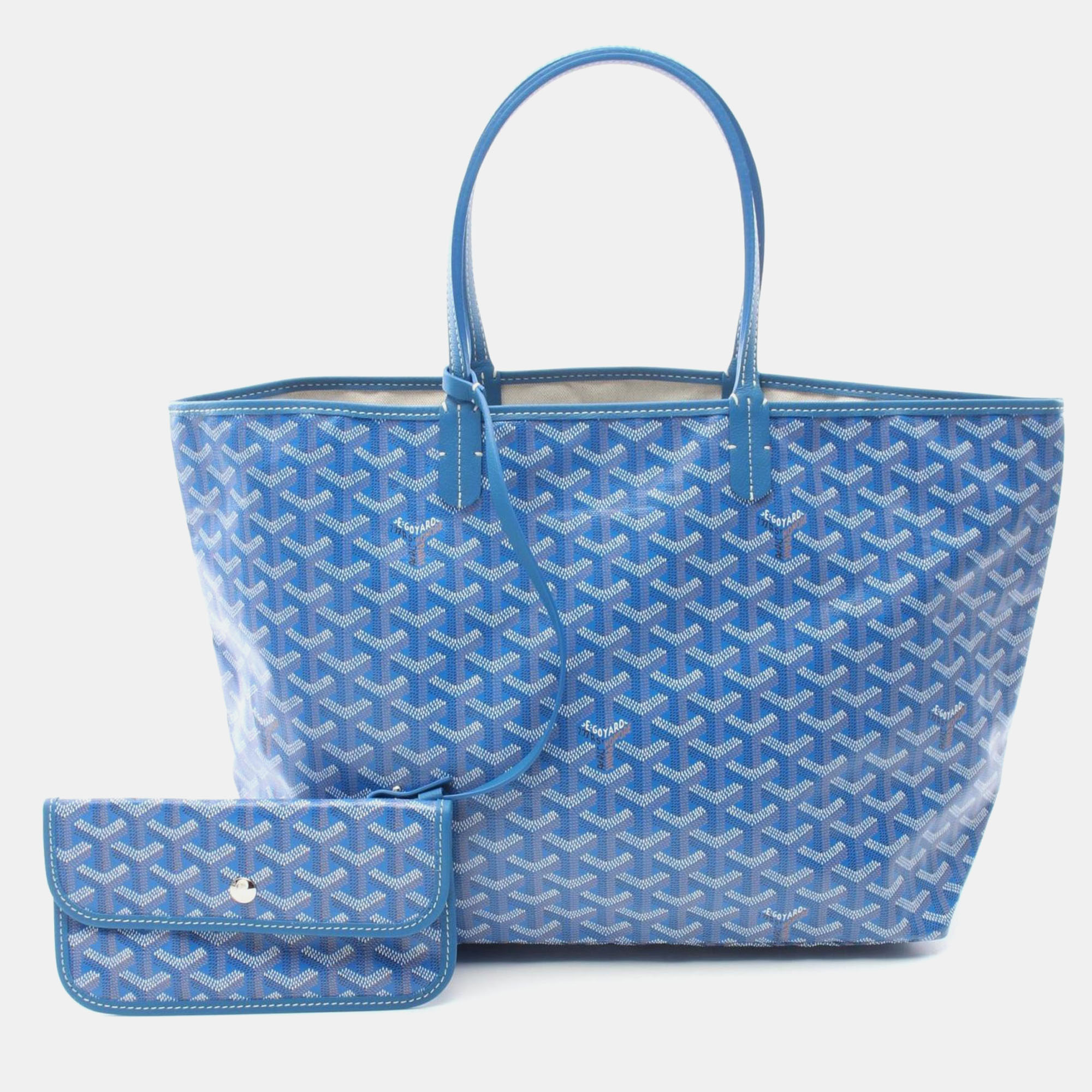 

Goyard Blue Coated Canvas Tote Bag