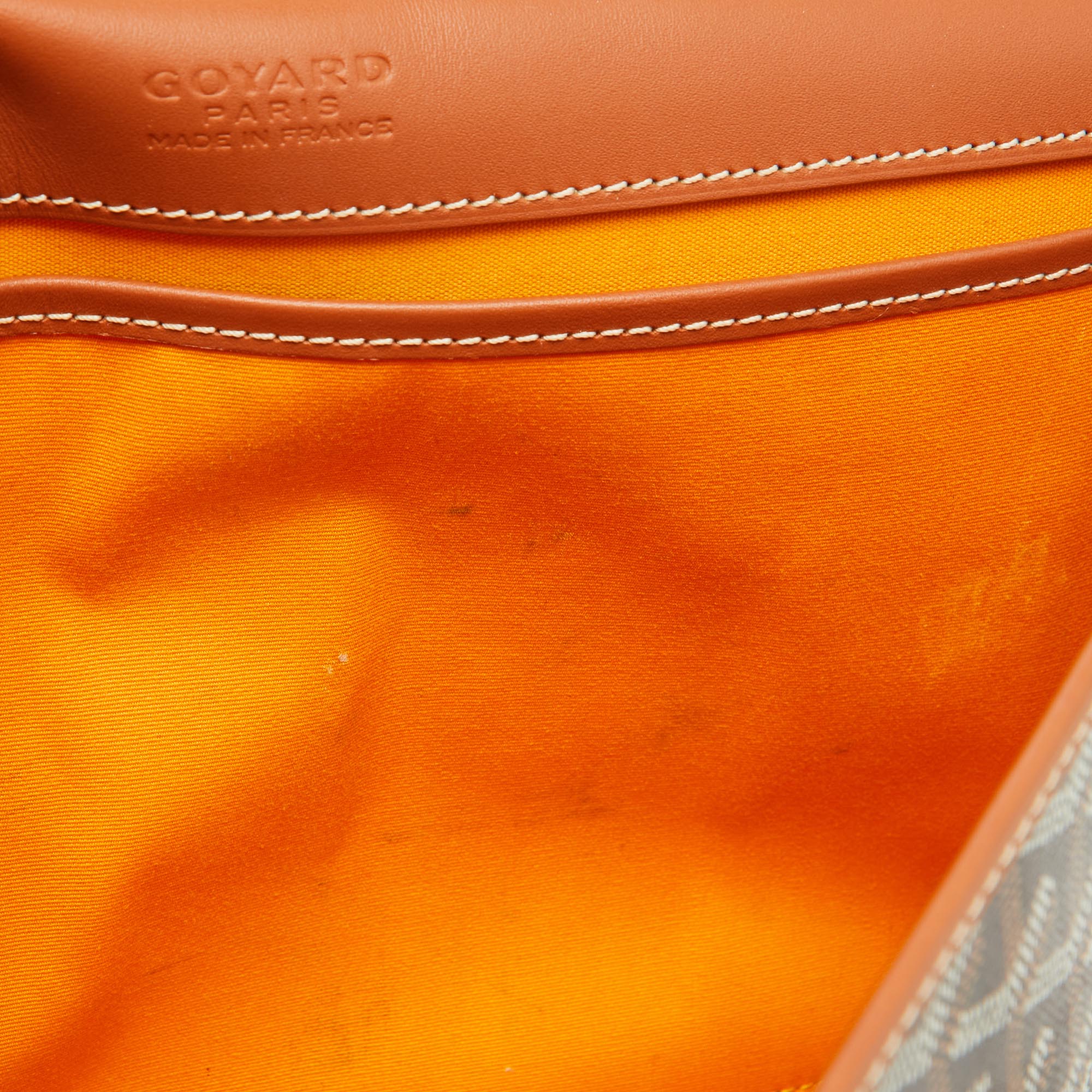 Goyard Black/Brown Goyardine Coated Canvas and Leather Belvedere MM Saddle Bag 