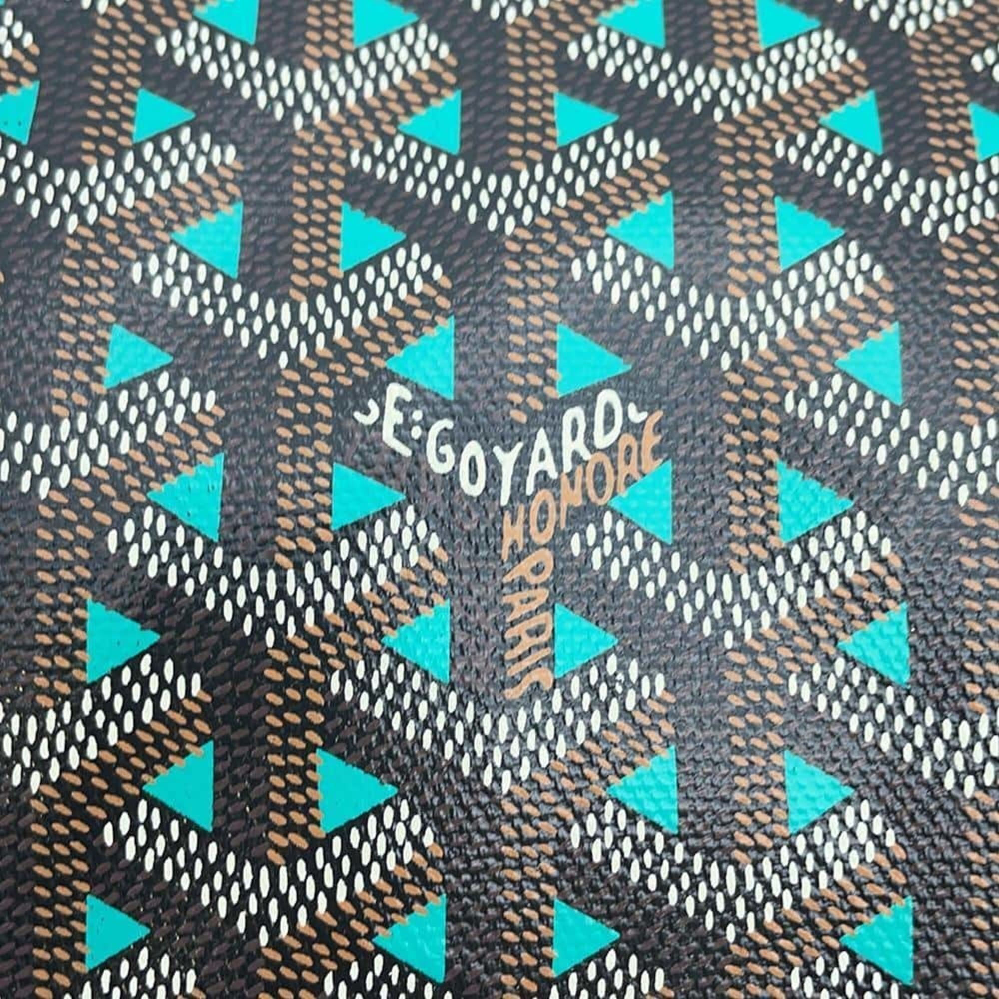 Goyard Black/Green PVC and Leather Saint Louis Clairvoy PM Tote Bag 