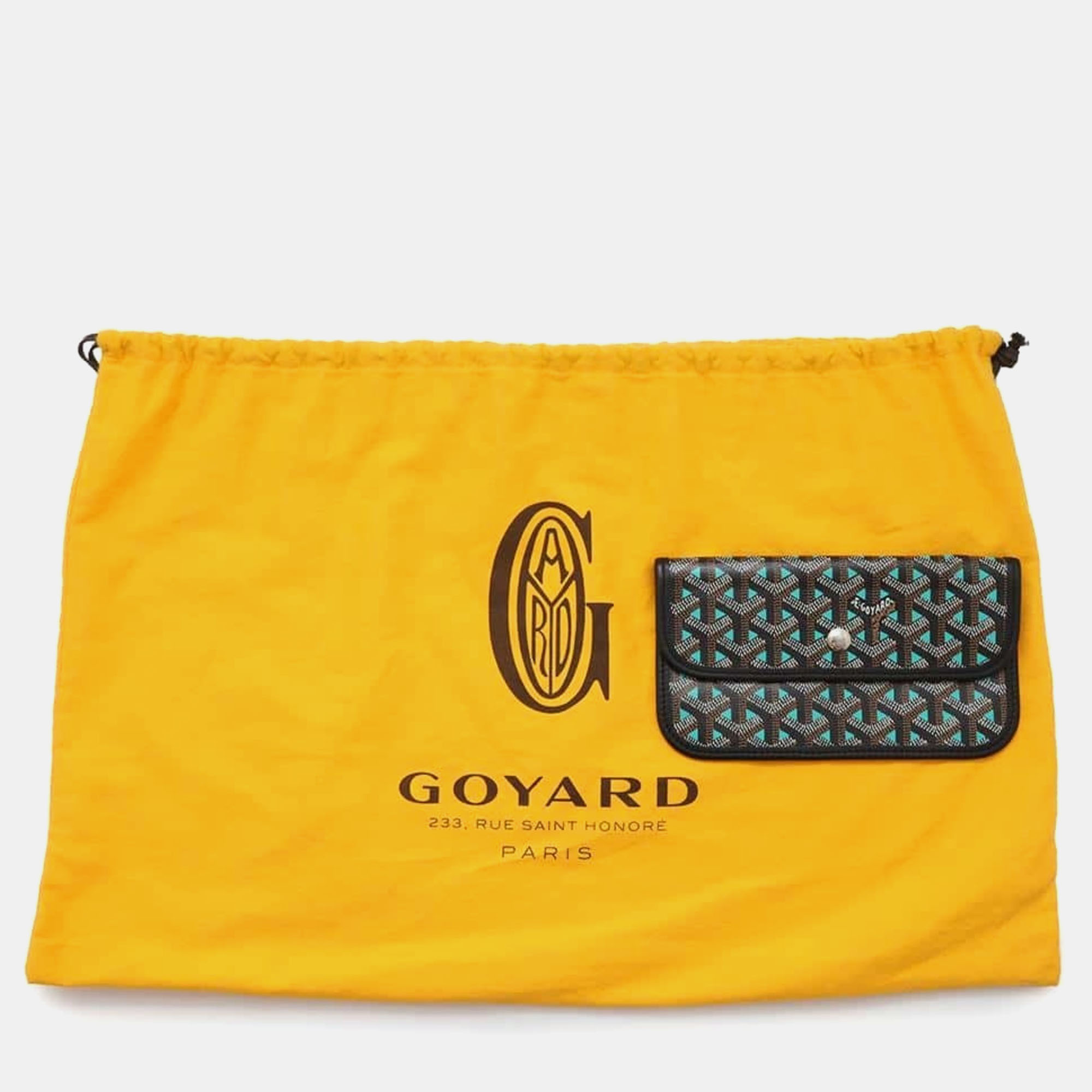 Goyard Black/Green PVC and Leather Saint Louis Clairvoy PM Tote Bag 