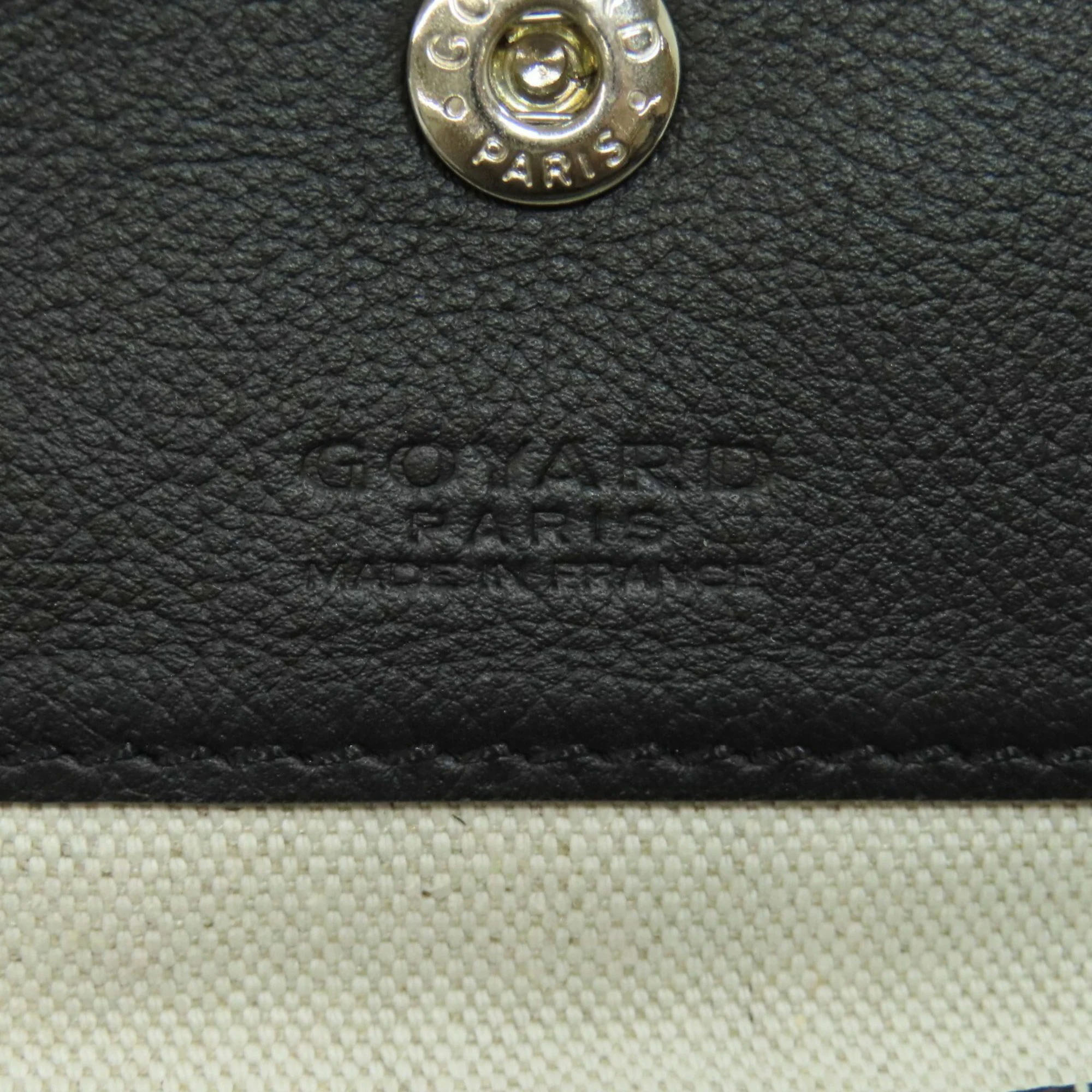 Goyard Black Coated Canvas Leather Saint Louis PM Tote Bag 
