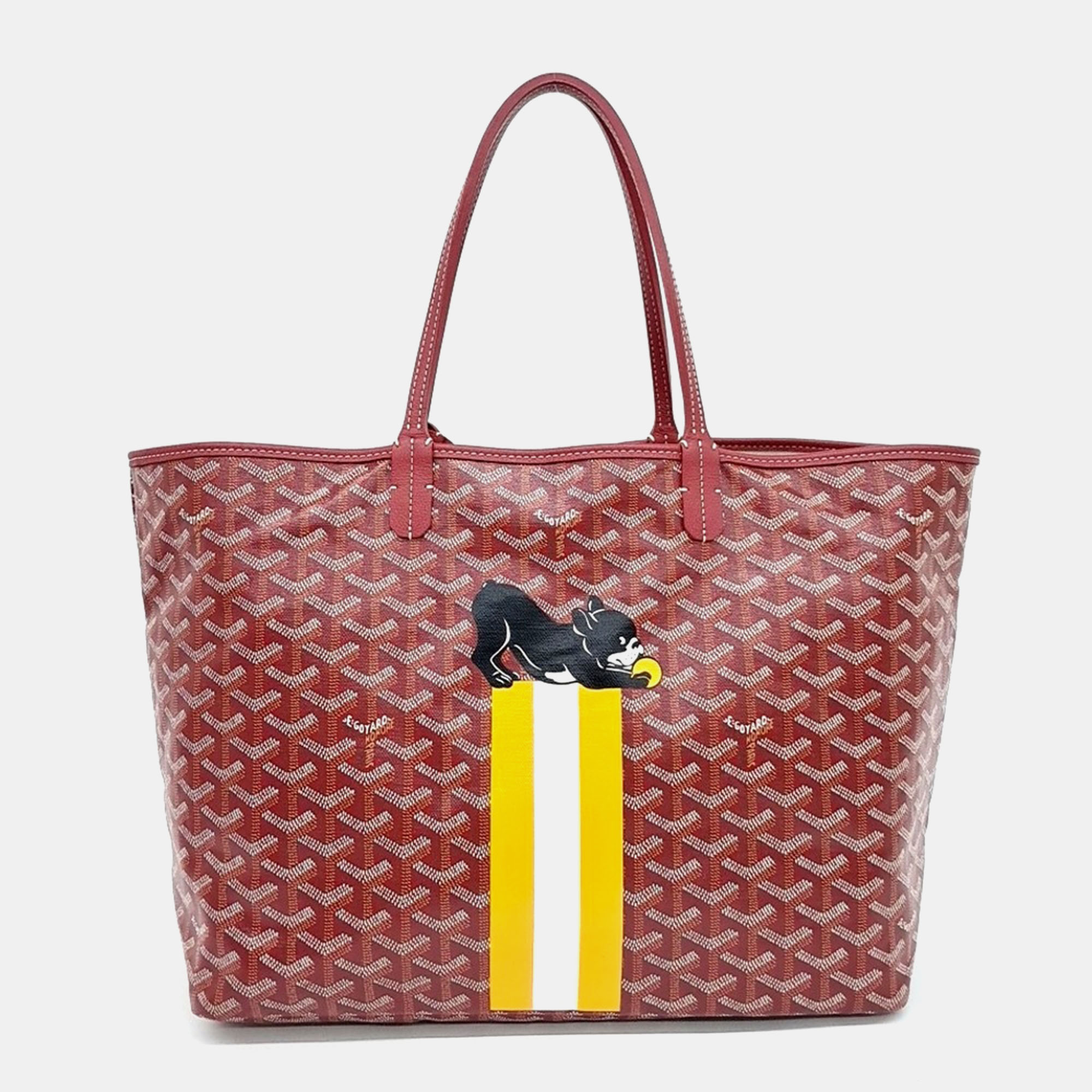 

Goyard Red PVC Macage Saint-Louis PM bag