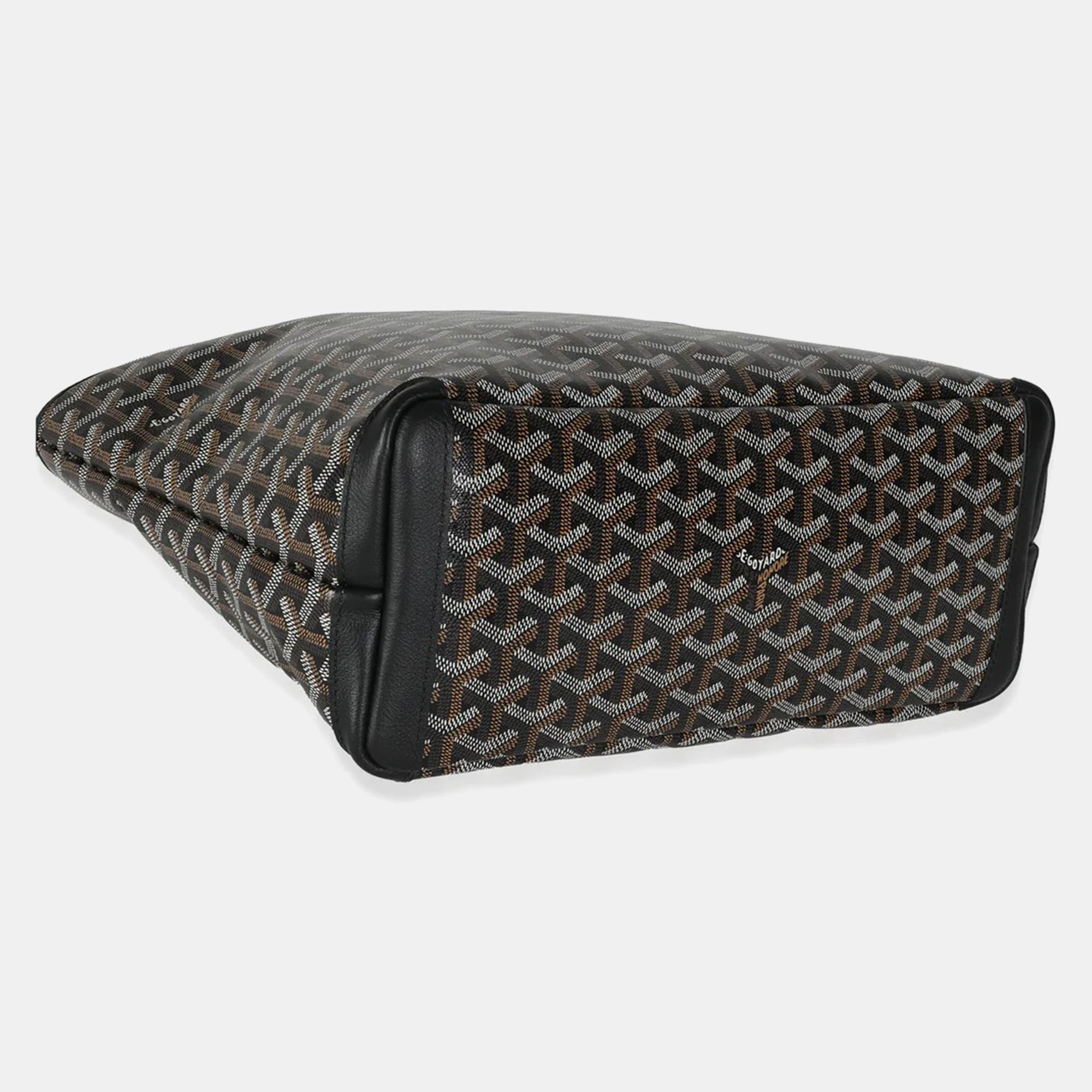 Goyard Black Goyardine Canvas Artois PM Bag 