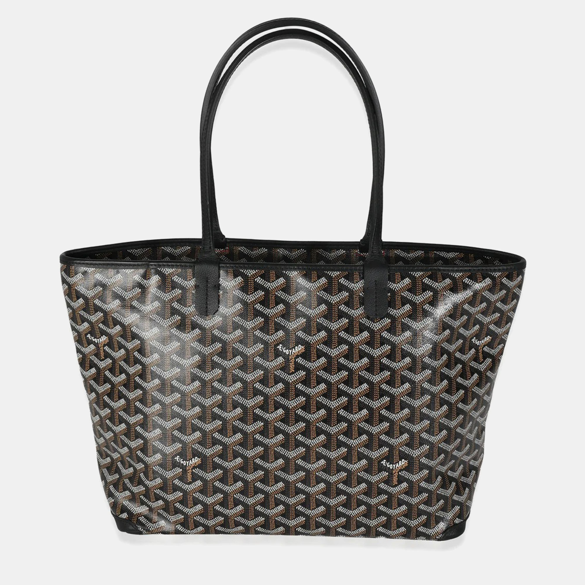 

Goyard Black Goyardine Canvas Artois PM Bag