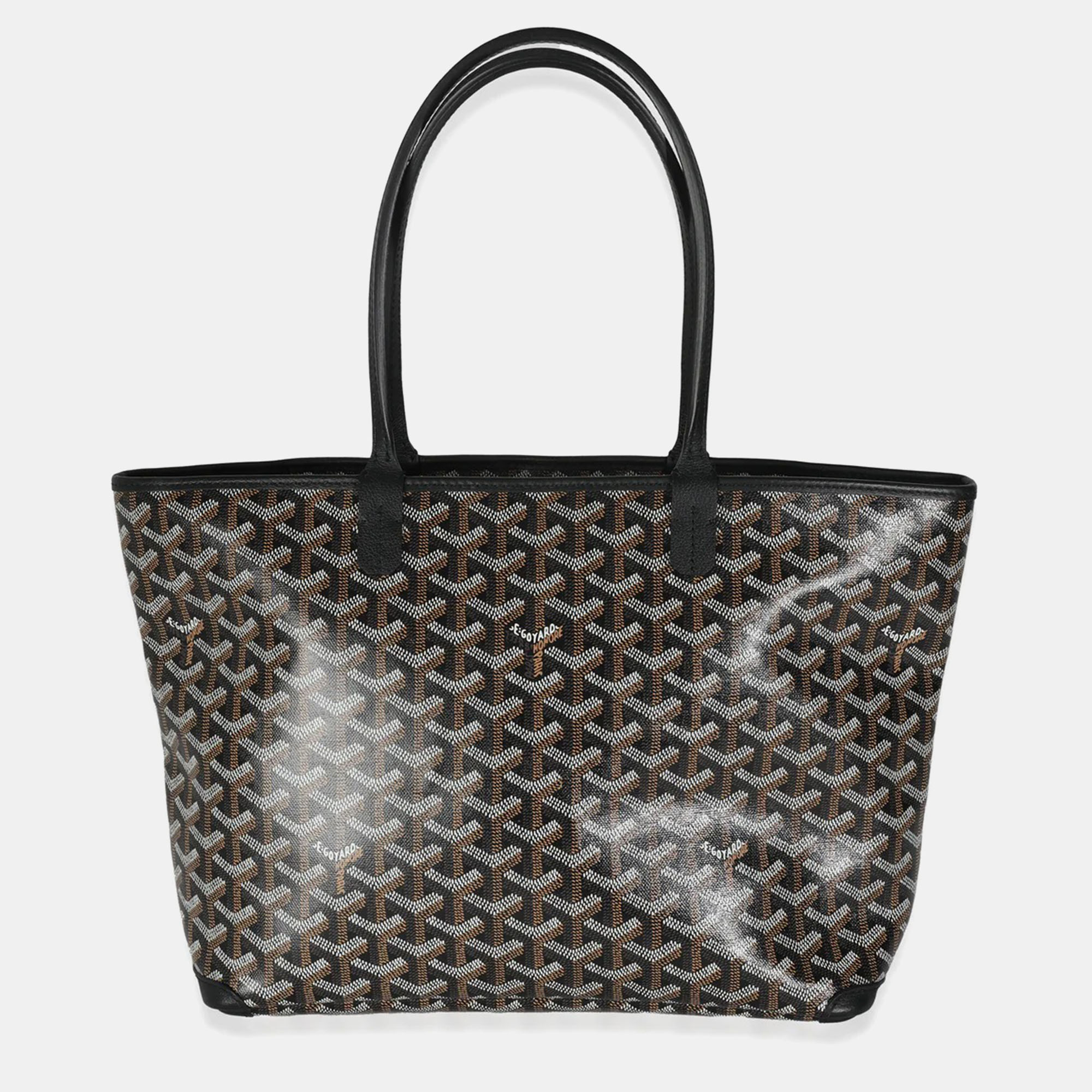Goyard Black Goyardine Canvas Artois PM Bag 