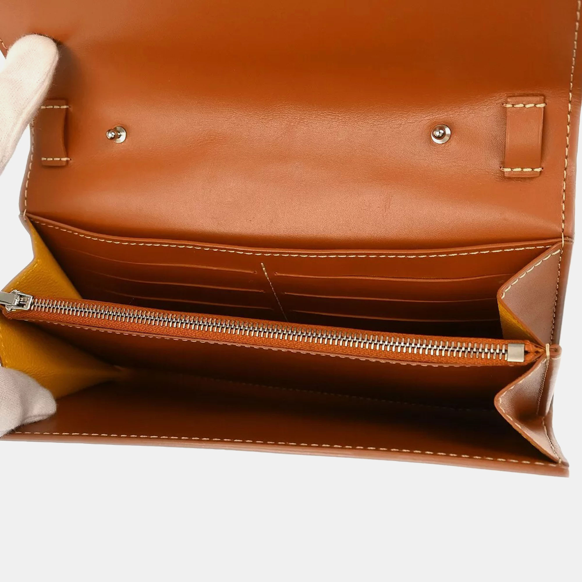Goyard Brown Goyardine Coated Canvas Varenne Wallet on Strap 