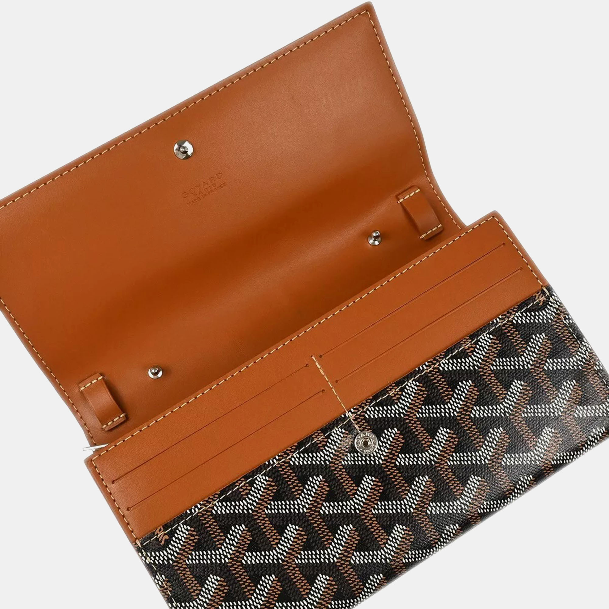 Goyard Brown Goyardine Coated Canvas Varenne Wallet on Strap 
