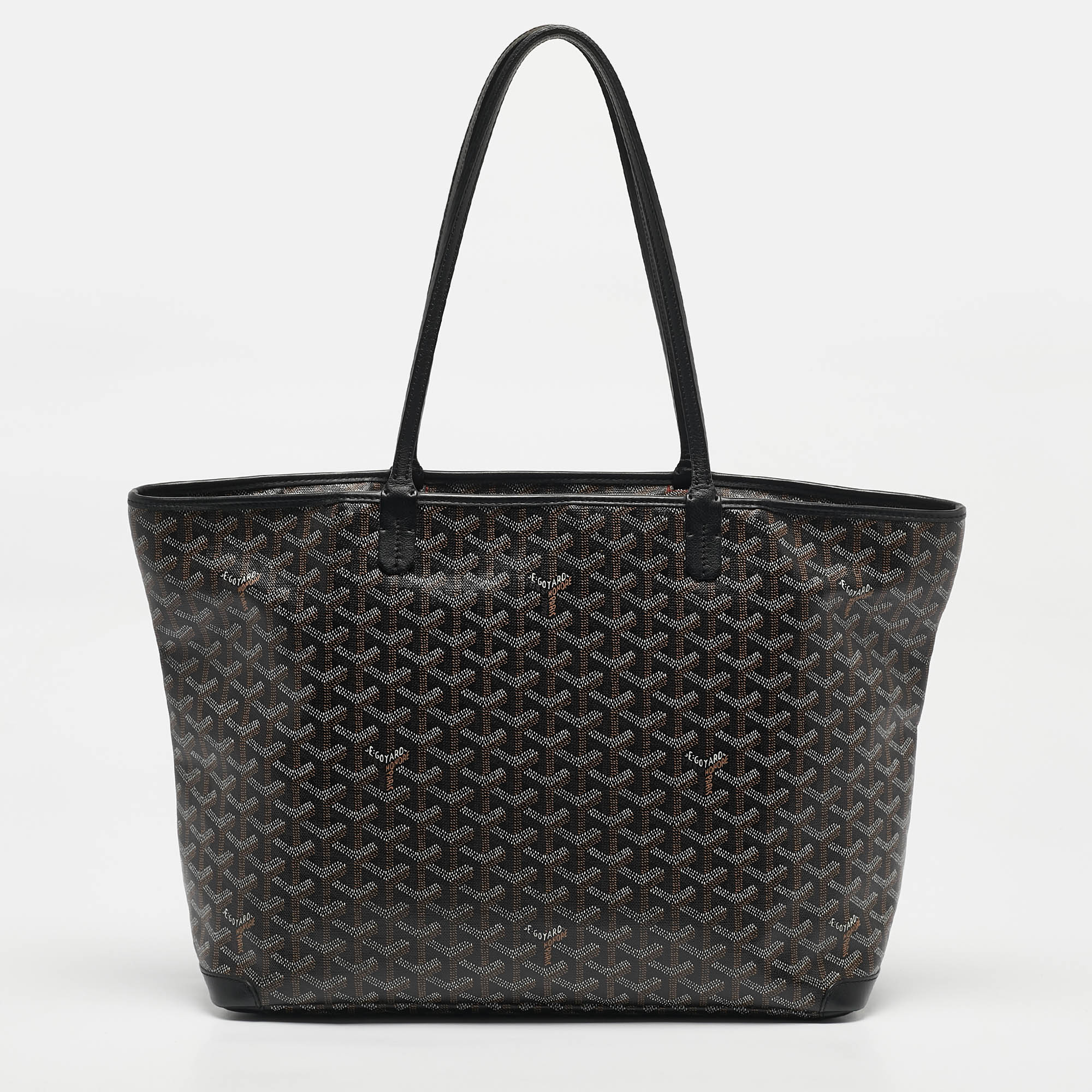 

Goyard Black Goyardine Coated Canvas and Leather Artois MM Tote