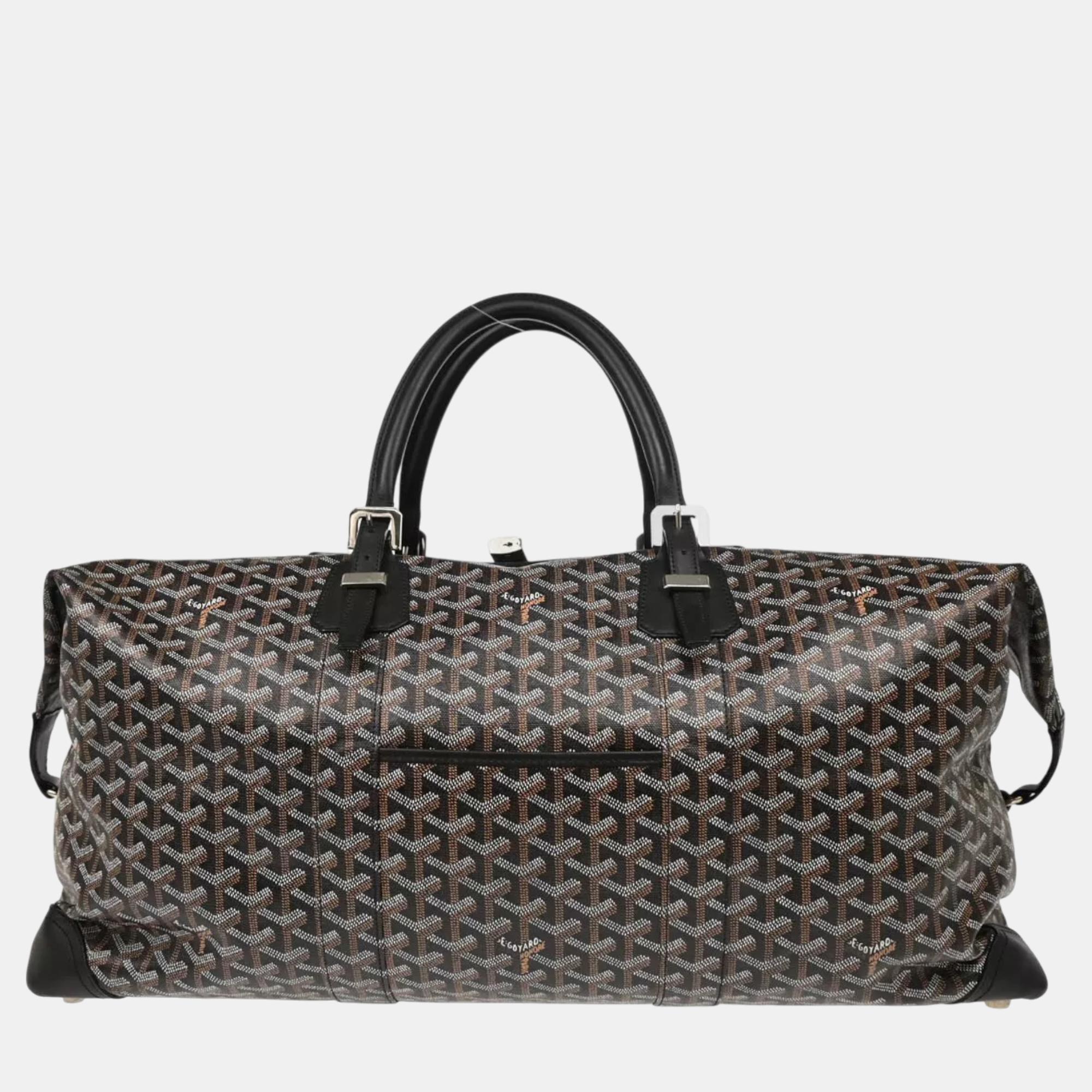 

Goyard Black PVC Boeing 55 Duffle Bag