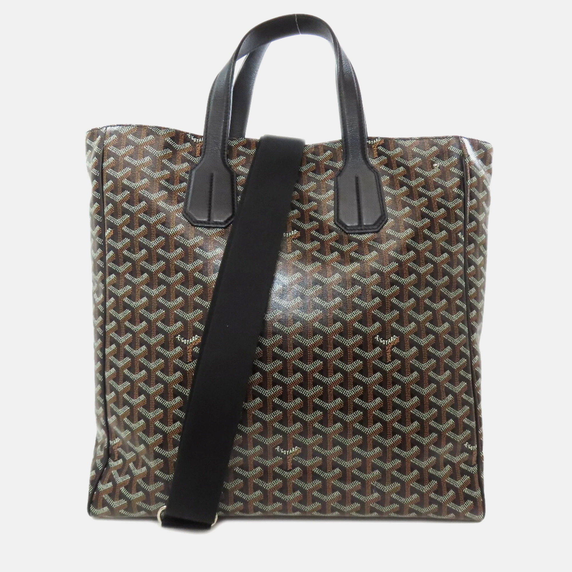 

Goyard Brown Coated Canvas Voltaire Tote Bag