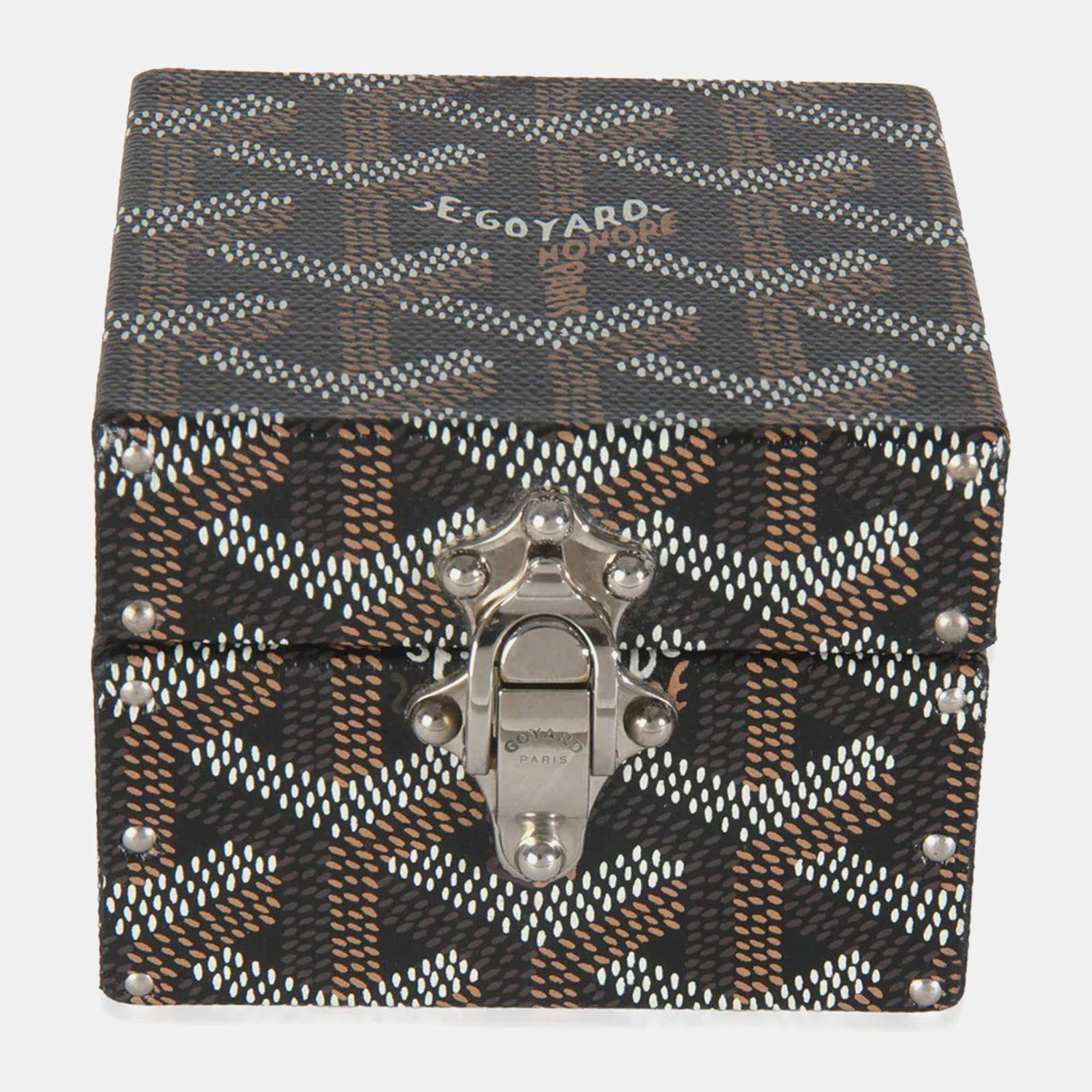 

Goyard Black Goyardine Canvas Regence Mini Trunk